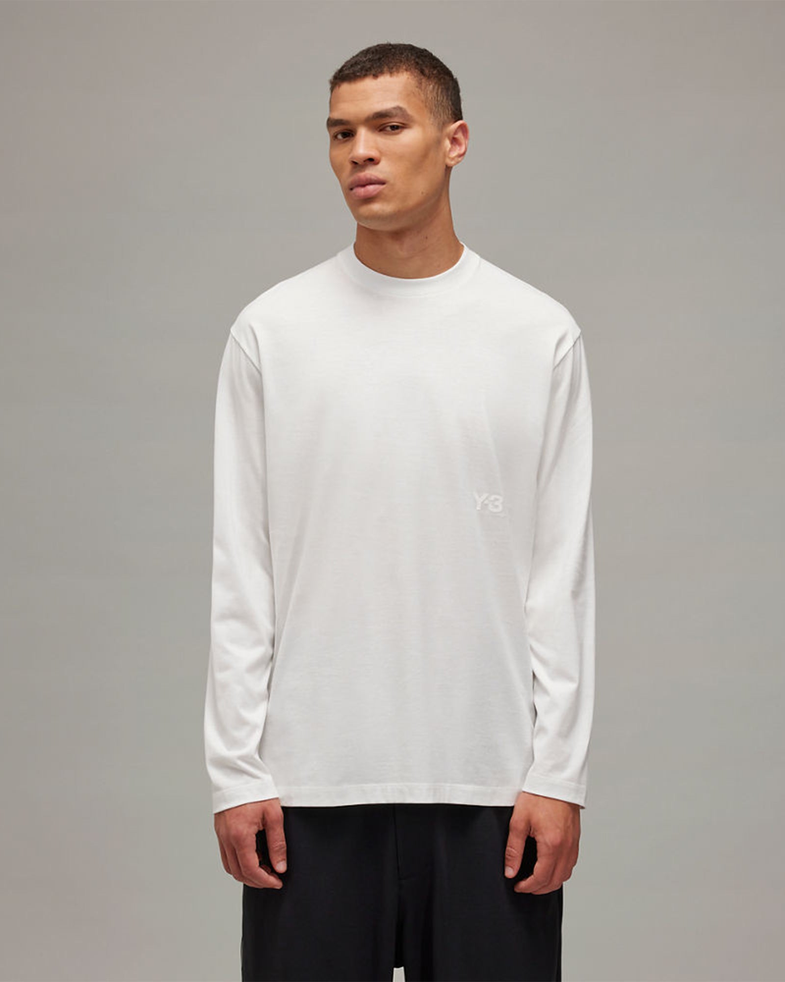 Y-3・weissly -  U Y3 RELAXED LS TEE / WHITE