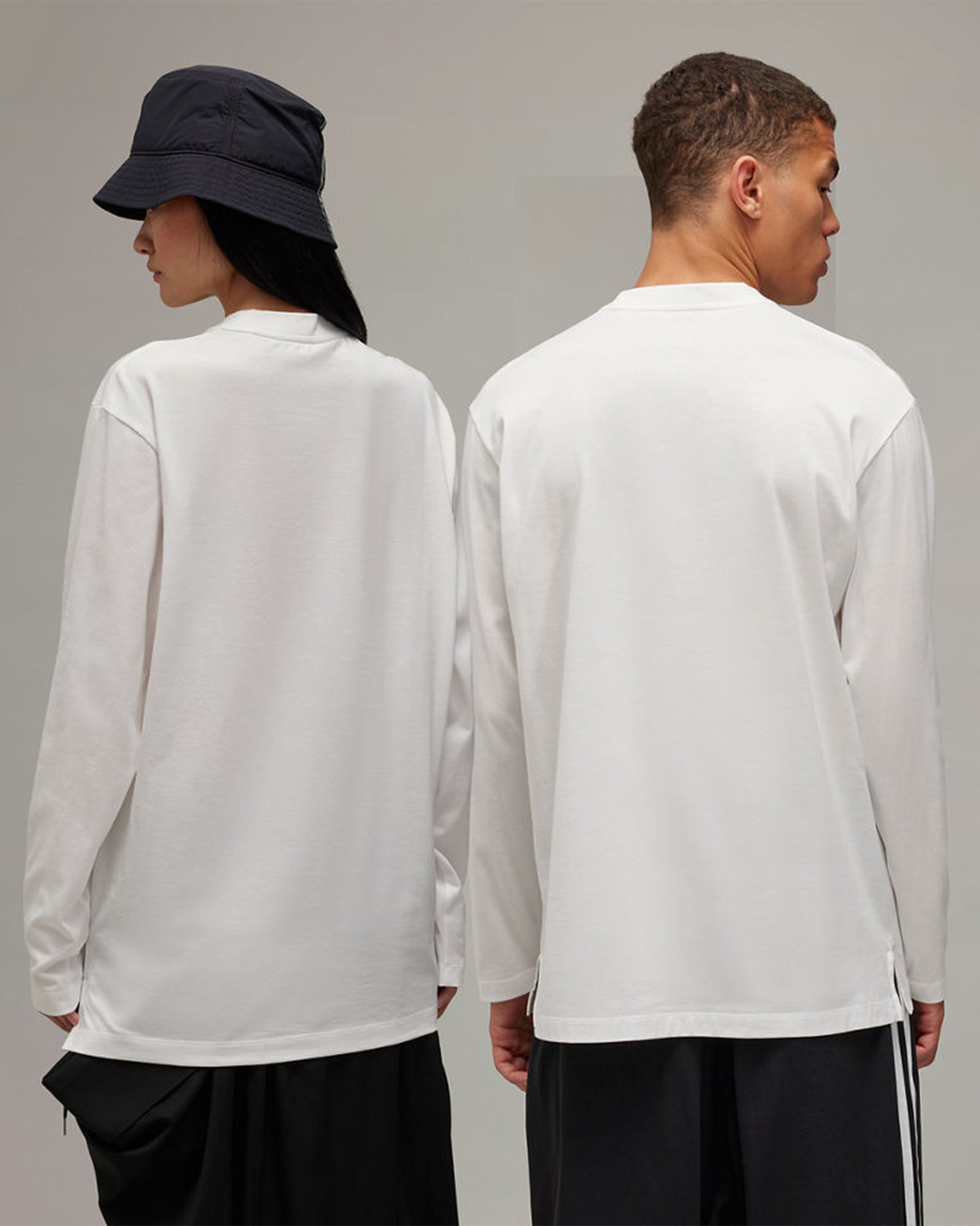 Y-3・weissly -  U Y3 RELAXED LS TEE / WHITE