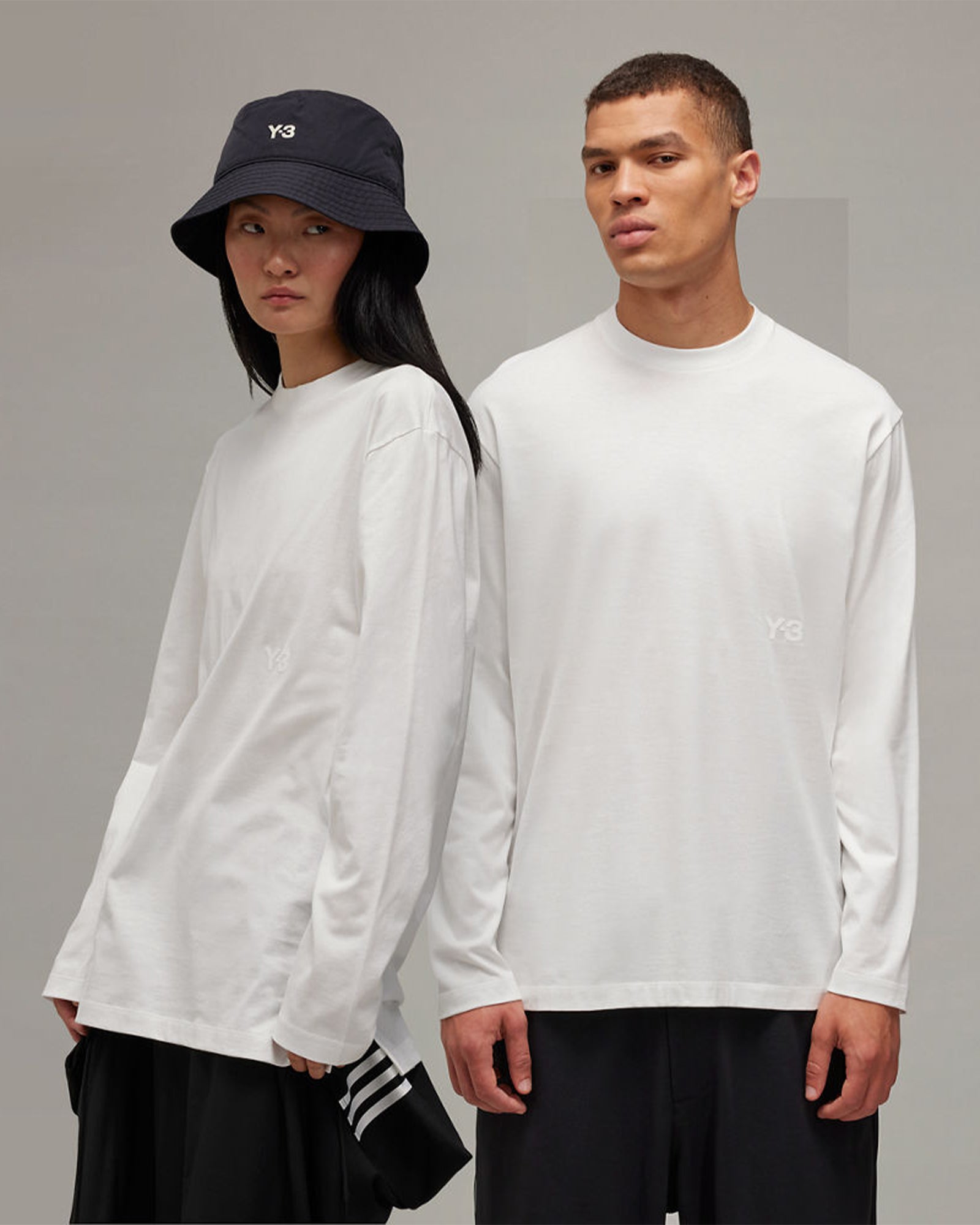 Y-3・weissly -  U Y3 RELAXED LS TEE / WHITE