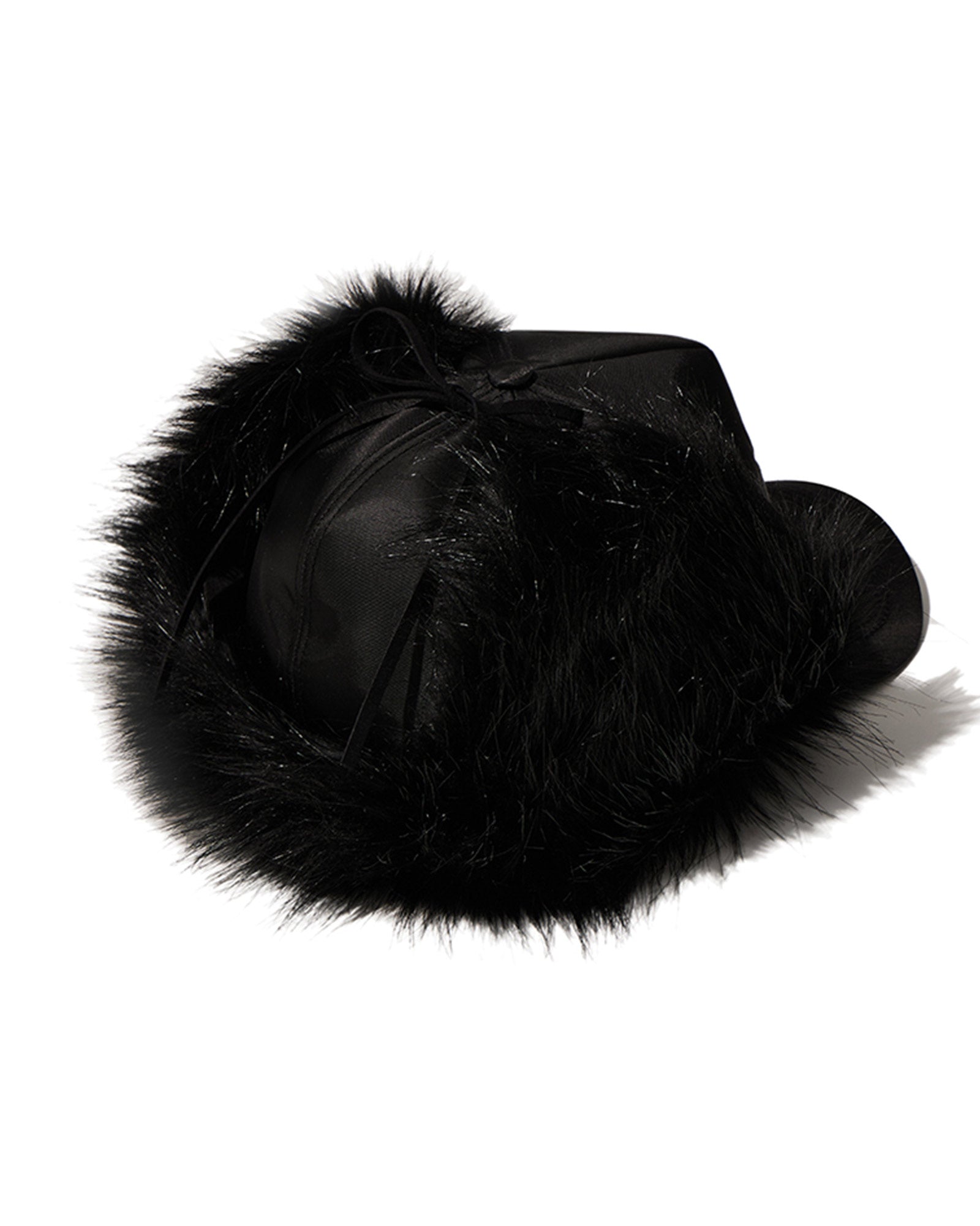 OPEN YY・オープン ワイワイ - キャップ FAUX FUR EARFLAP CAP / BLACK