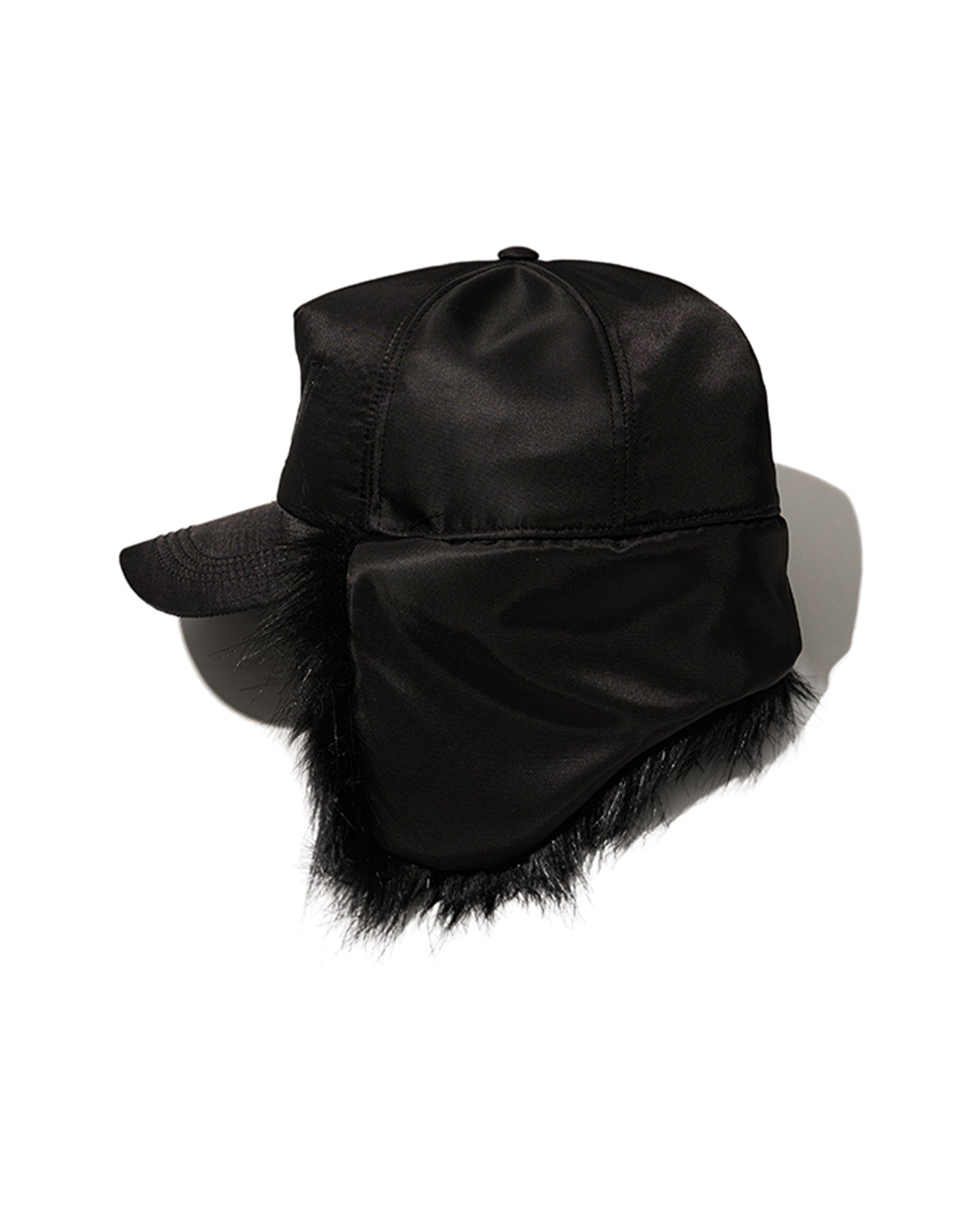OPEN YY・オープン ワイワイ - キャップ FAUX FUR EARFLAP CAP / BLACK