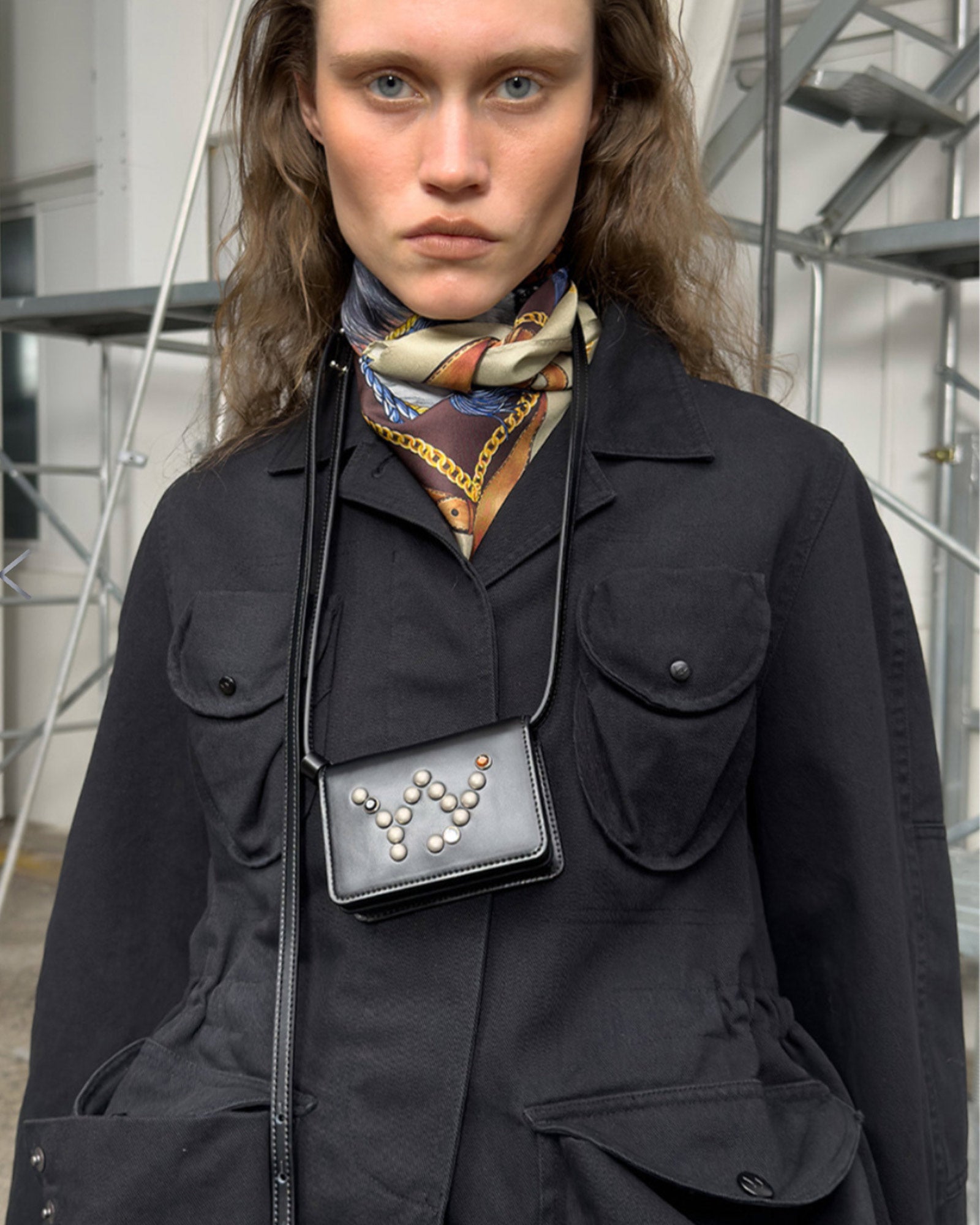 OPEN YY・オープン ワイワイ - 財布/カードケース MICRO STUD WALLET BAG / BLACK