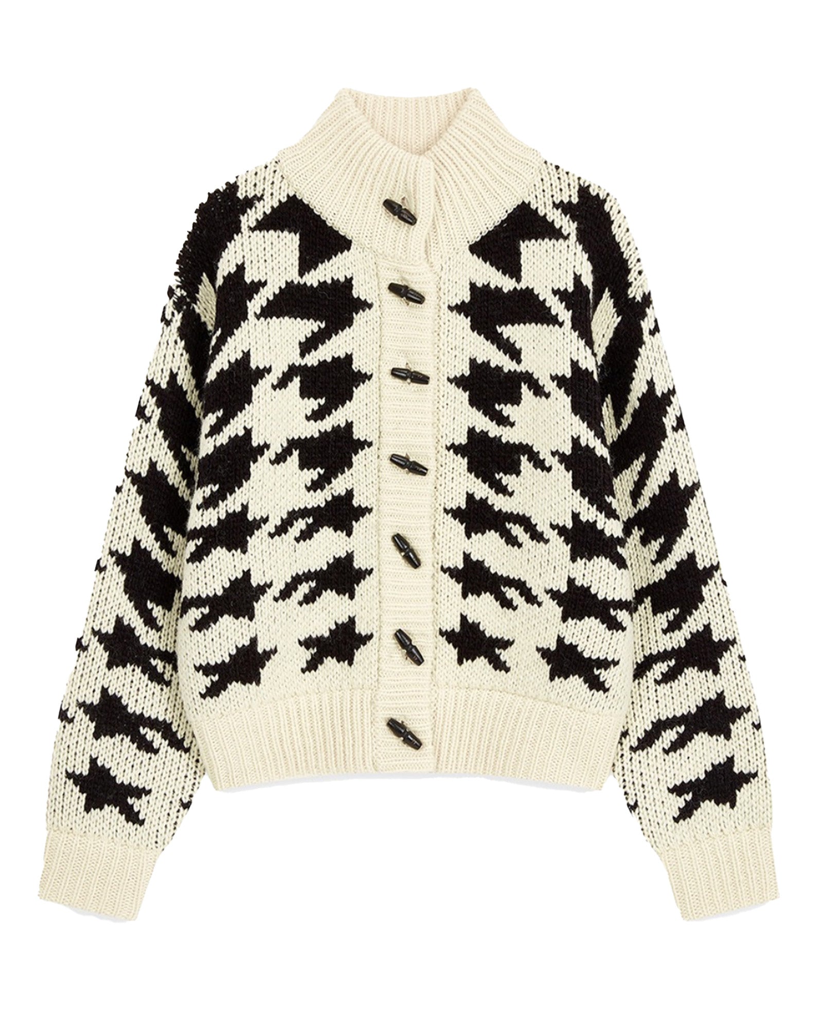 HOUND'S TOOTH STAR COWICHAN / WHITE