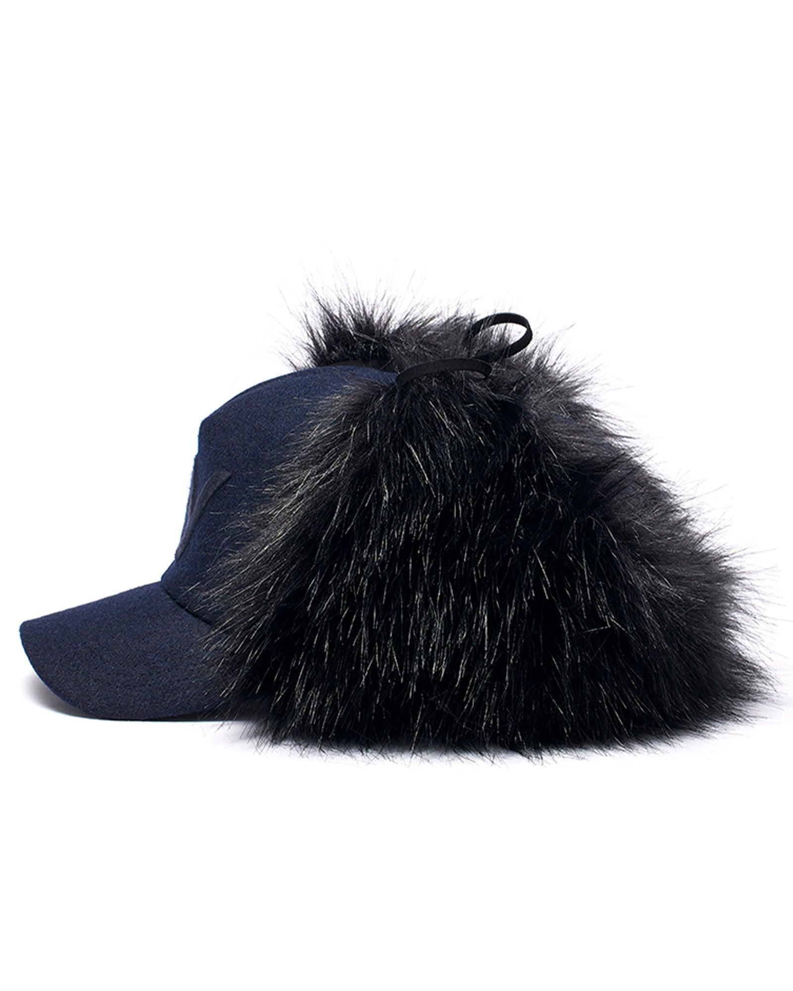 OPEN YY・オープン ワイワイ - キャップ FAUX FUR EARFLAP CAP / NAVY