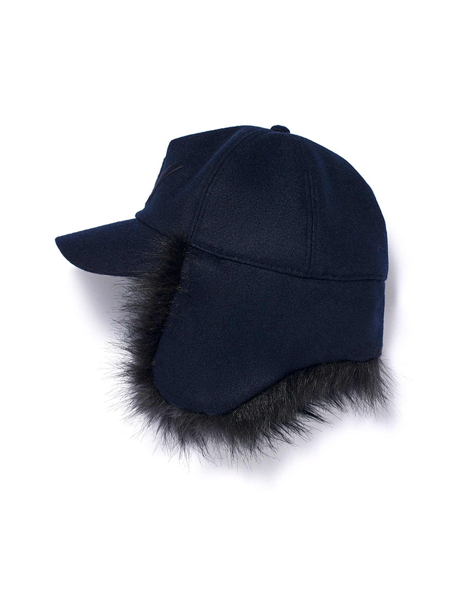 OPEN YY・オープン ワイワイ - キャップ FAUX FUR EARFLAP CAP / NAVY