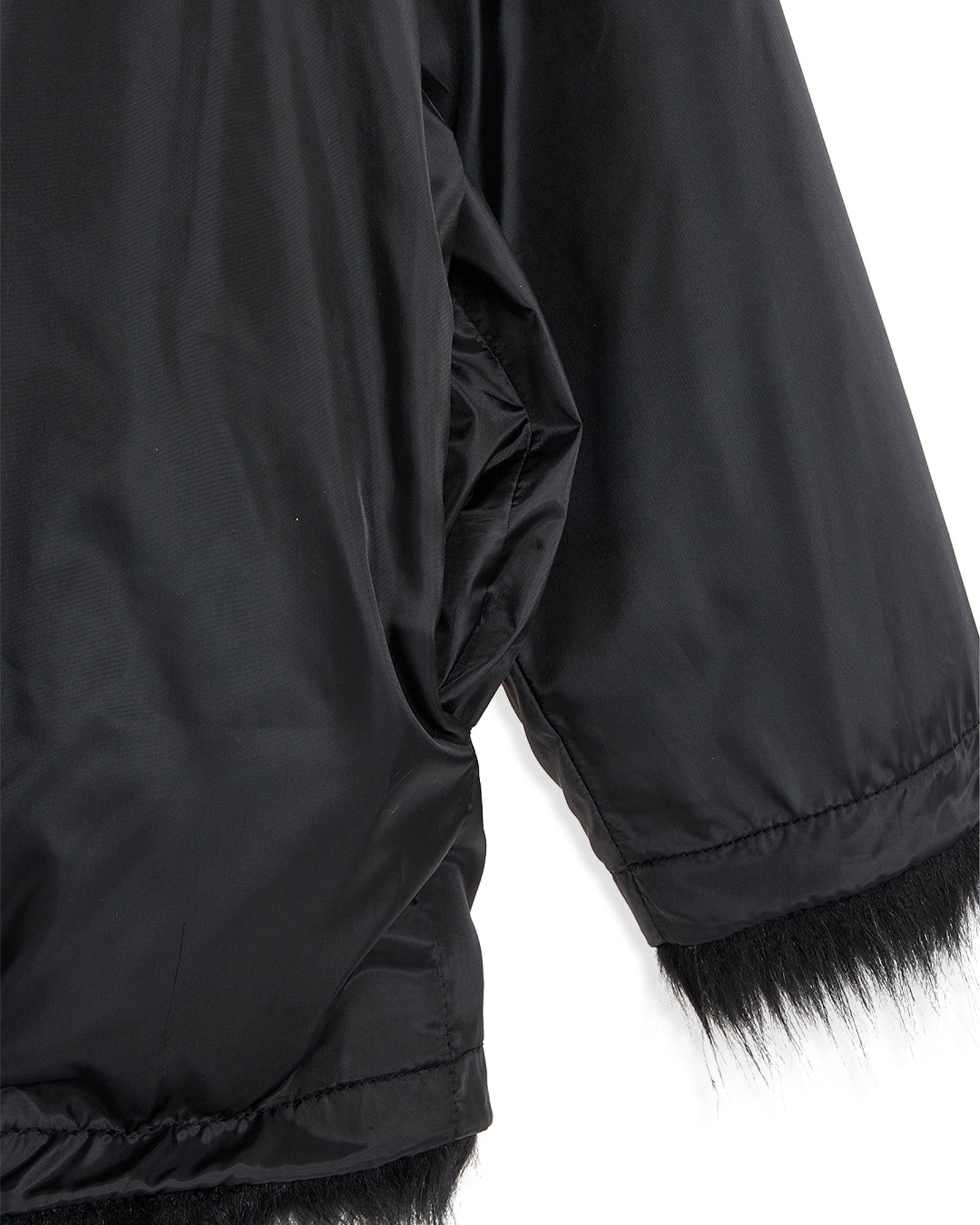 OPEN YY・オープン ワイワイ - ジャケット REVERSIBLE FAUX FUR HOOD JACKET / BLACK