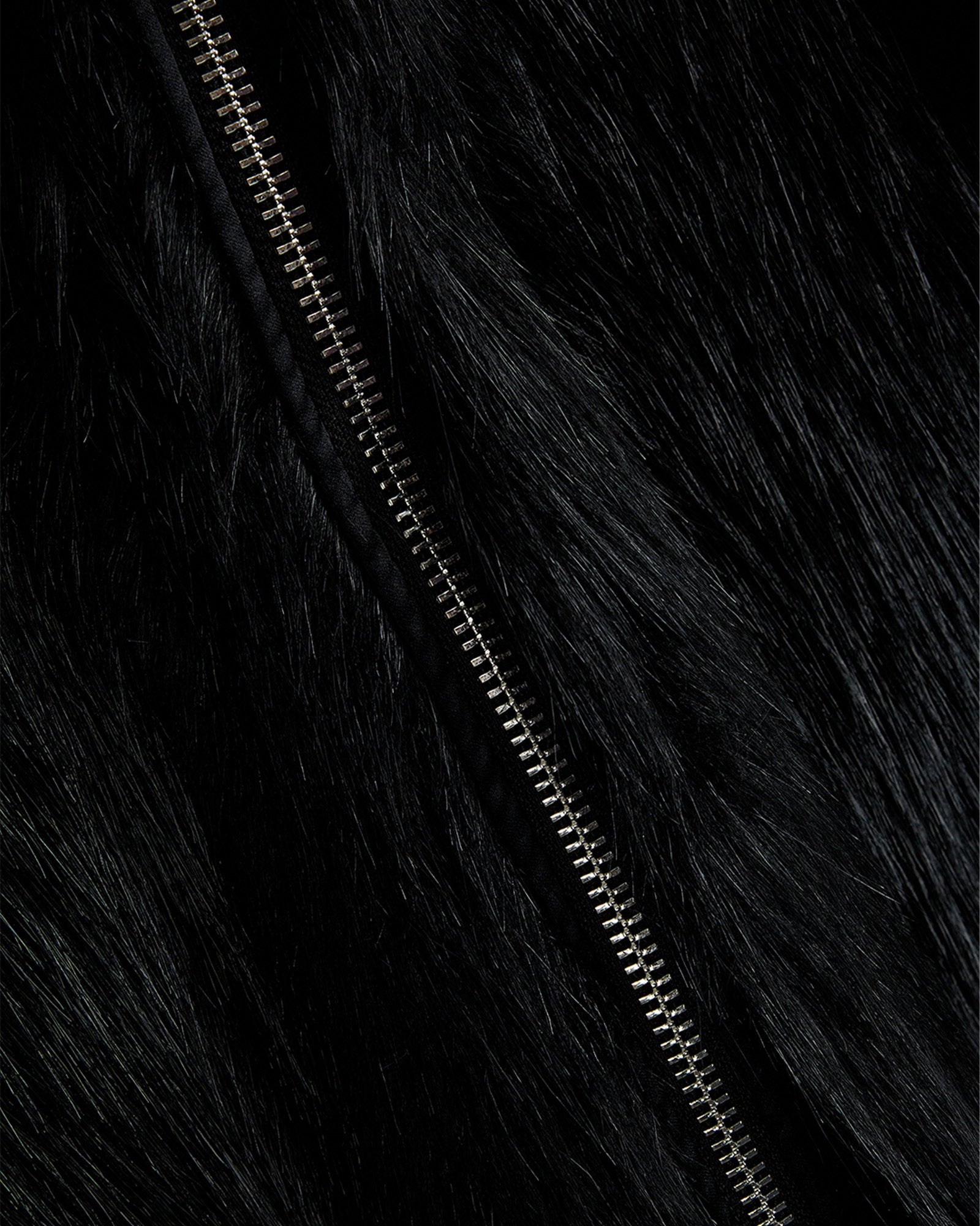 OPEN YY・オープン ワイワイ - ジャケット REVERSIBLE FAUX FUR HOOD JACKET / BLACK
