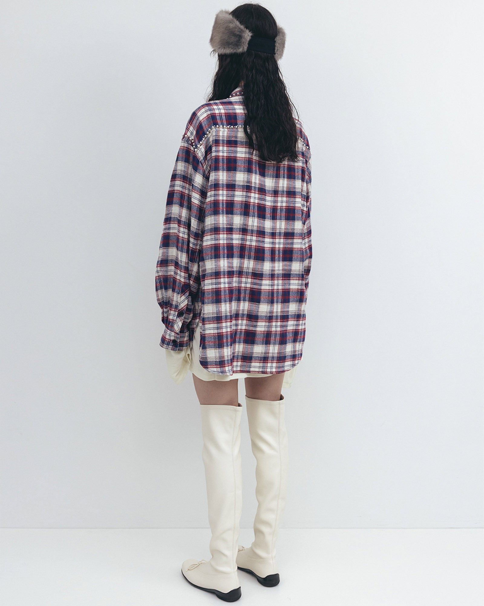 OPEN YY・オープン ワイワイ - シャツ BEADED POCKET SHIRT / CHECKERED RED
