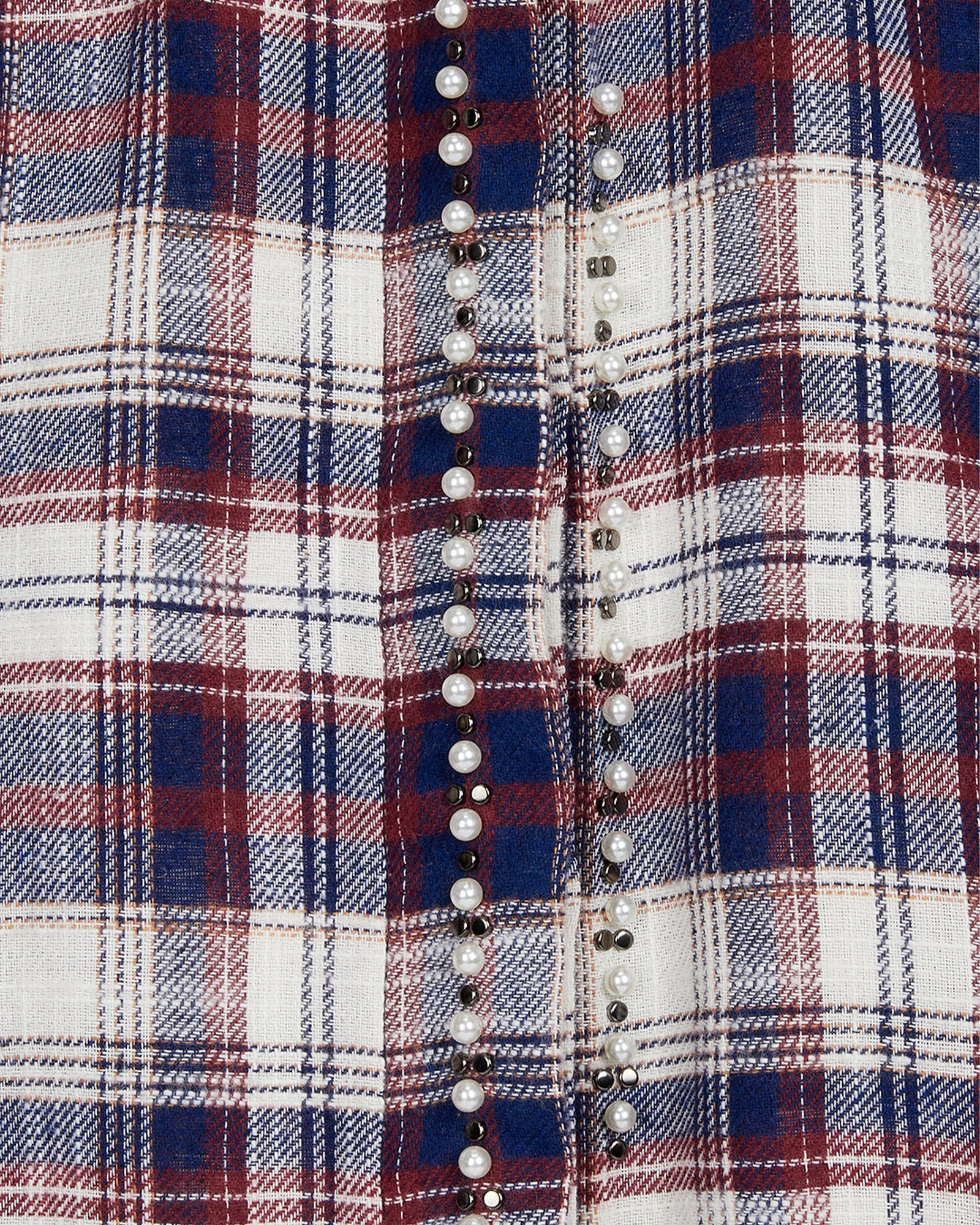 OPEN YY・オープン ワイワイ - シャツ BEADED POCKET SHIRT / CHECKERED RED