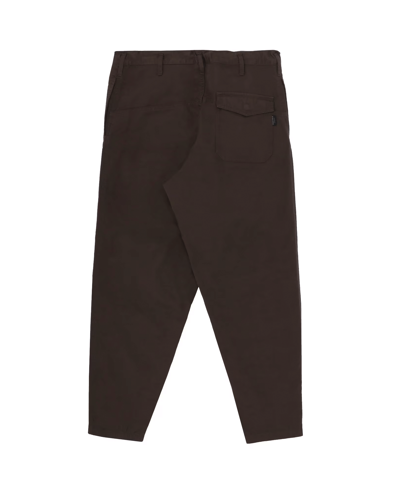 Yohji Yamamoto × BLACK SCANDAL OXFORD NO-TUCK WAIST STRING WORK PANTS / DARK BROWN