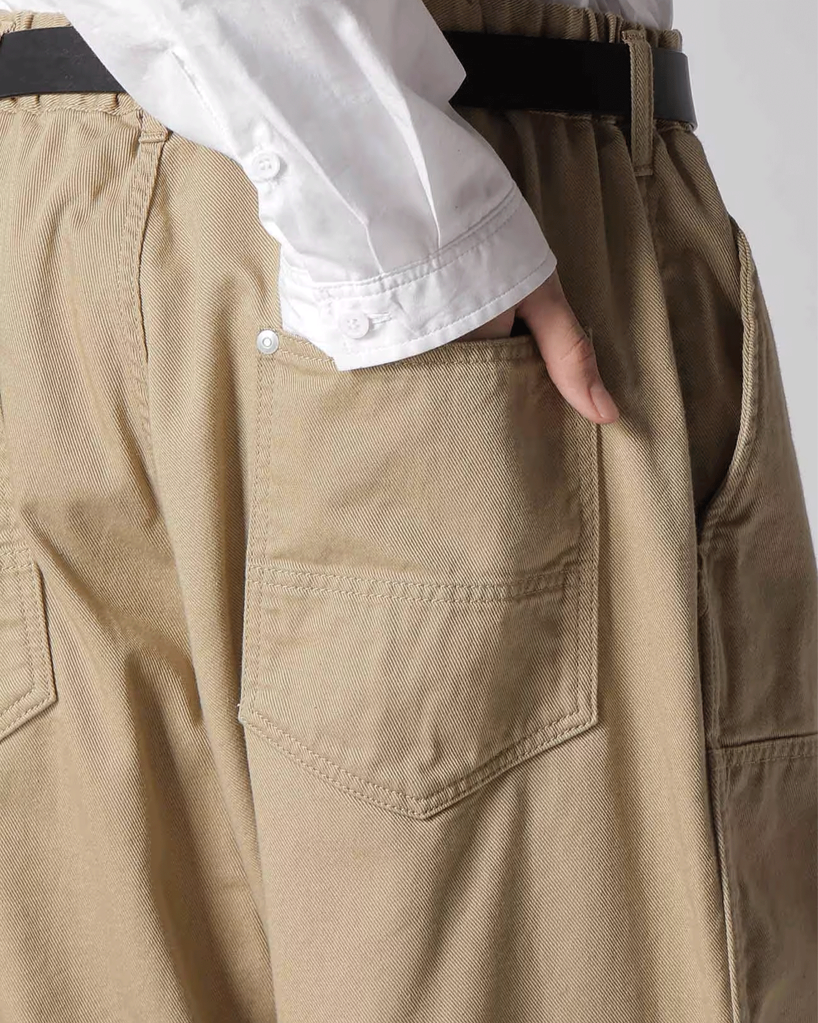 Yohji Yamamoto × BS KATSURAGI DOUBLE KNEE WORK PANTS / BEIGE
