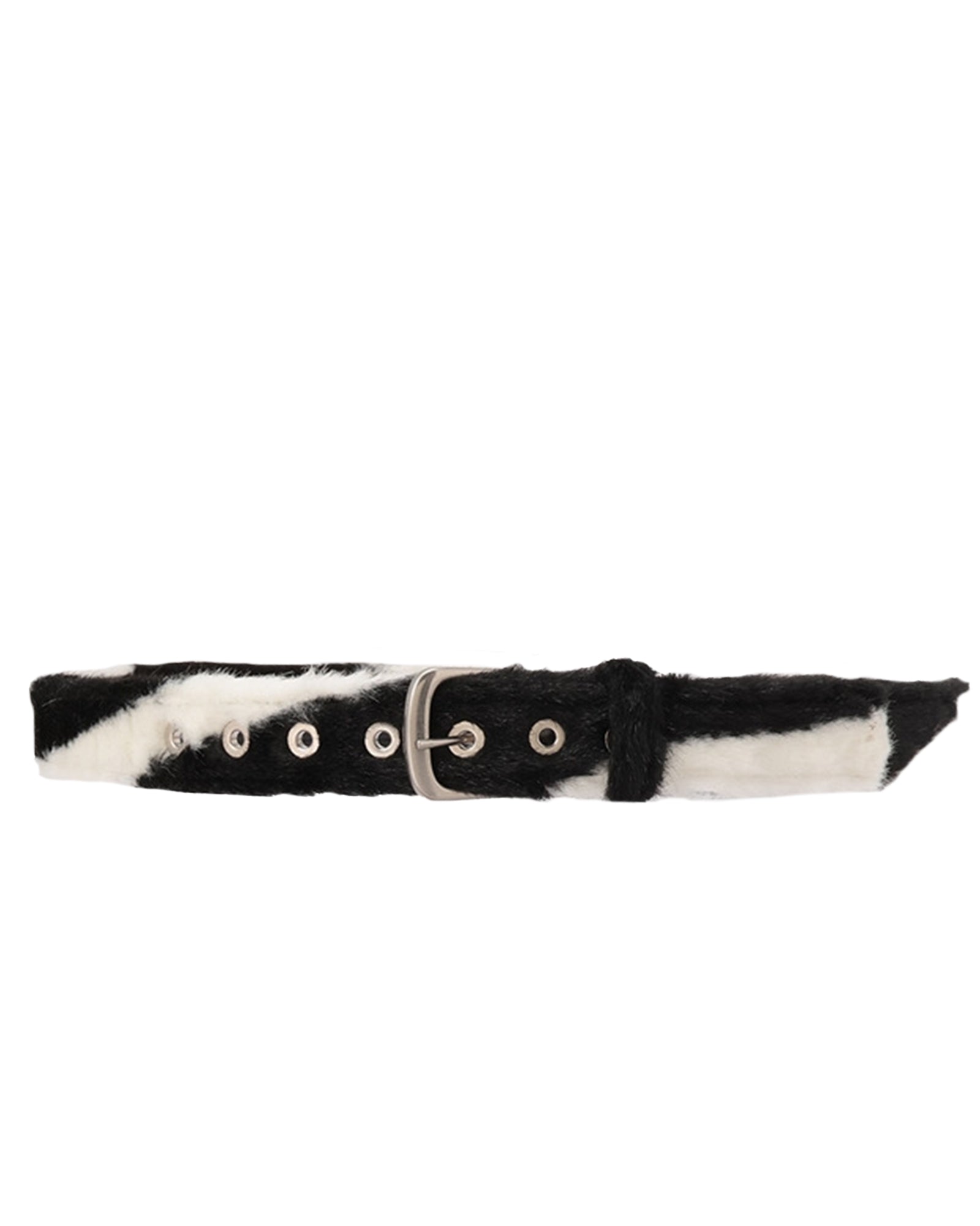 FAKE FUR BELT / ZEBRA