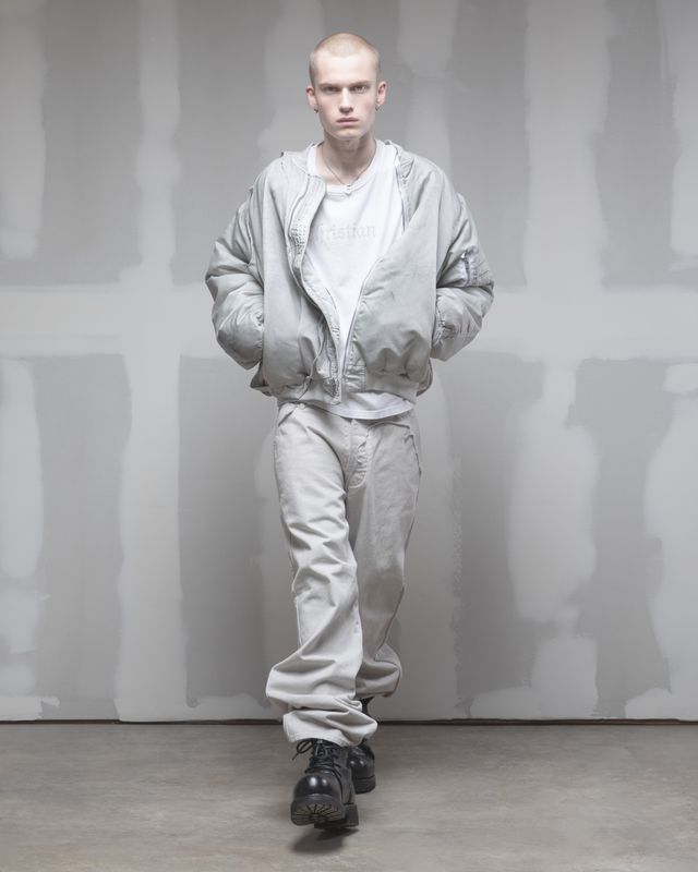 ALEXANDER DIGENOVA・アレキサンダー・ディジェノバ - ジャケット CUT OUT BOMBER / LIGHT OIL WASH