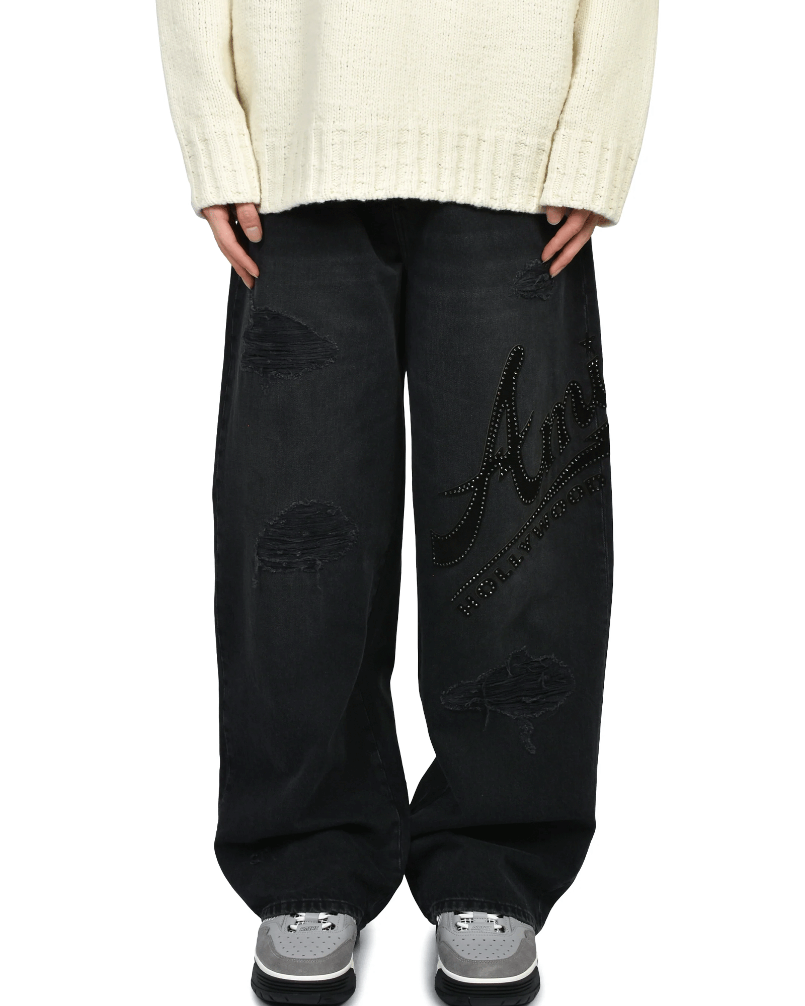 AMIRI・アミリ - デニムパンツ AMIRI HOLLYWOOD BAGGY JEAN / VINTAGE BLACK