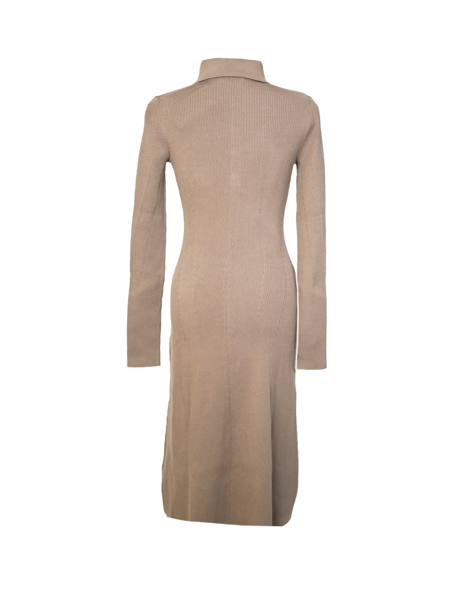 Calvin Klein・カルバン クライン - スカート・ワンピース A-FIT & FLARE MAXI RIB PL DRESS / BROWN