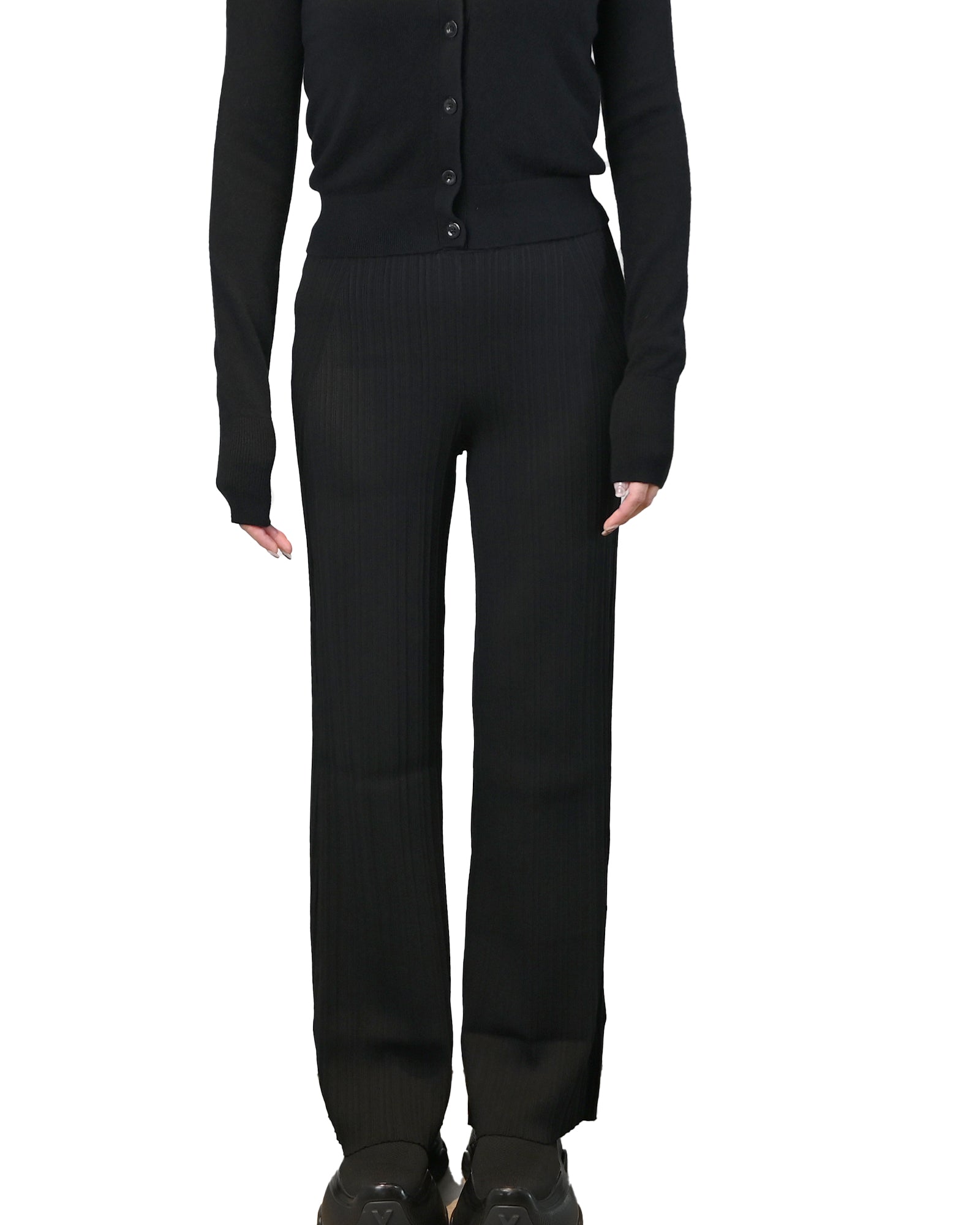 Calvin Klein・カルバン クライン - その他パンツ A-HR SLIM VARIGATED RIB PANT / BLACK