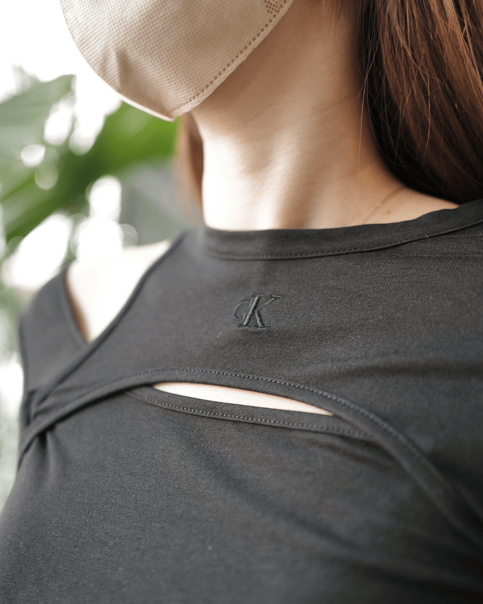 Calvin Klein・カルバン クライン - L/S Tシャツ A-LS LAYERED TOP/ BLACK