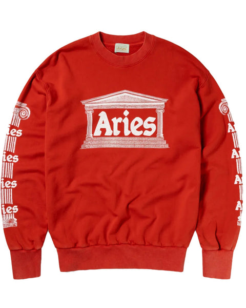 Aries (アリーズ) AGED ANCIENT COLUMN SWEAT / RED | Detail