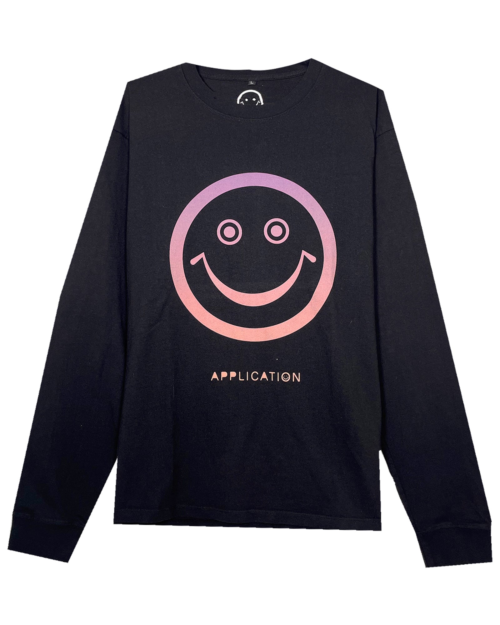 ALM LS SMILE TEE/EXCLUSIVE / BLACK