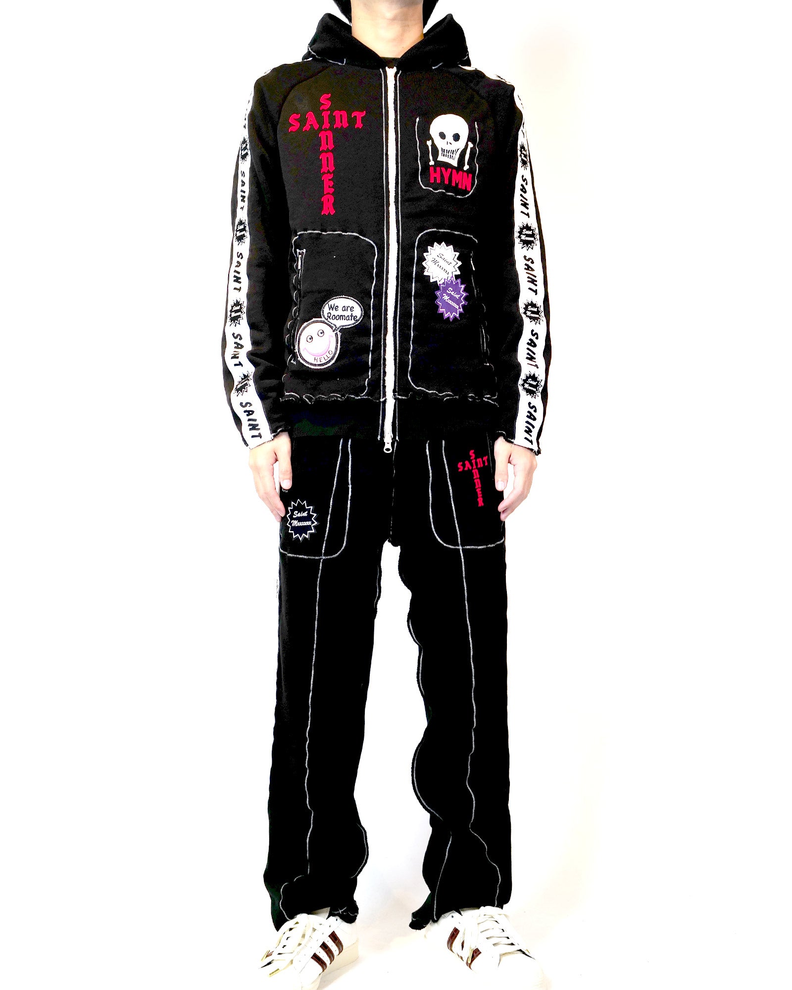 A LOVE MOVEMENT・ア・ラブ・ムーブメント - スウェットパンツ ALM_SWEAT PANTS / BLACK