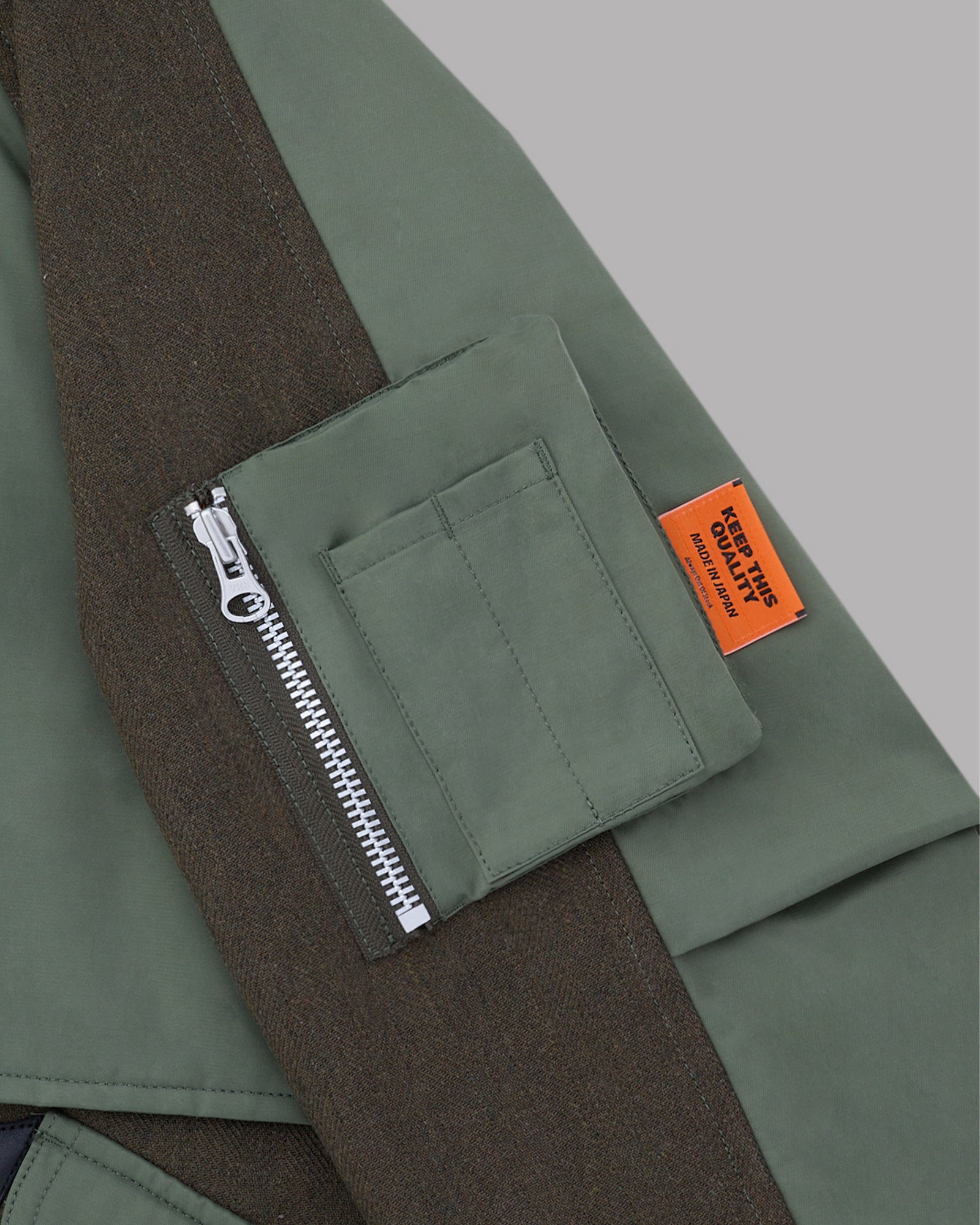 ALWAYS OUT OF STOCK・オールウェイズ アウト オブ ストック - トップス COMBINATION FLIGHT JACKET / OLIVE