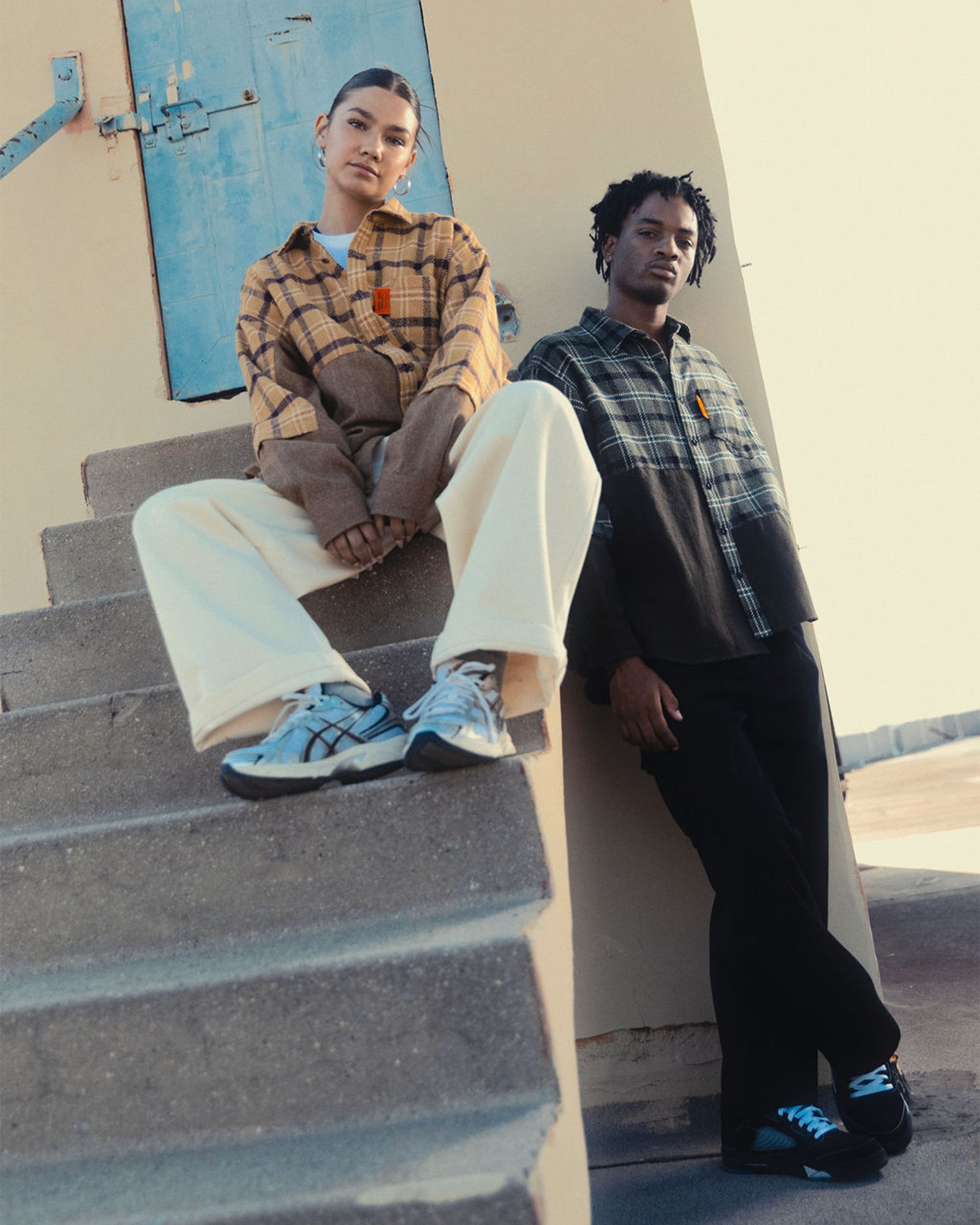 ALWAYS OUT OF STOCK・オールウェイズ アウト オブ ストック - シャツ COMBINATION L/S SHIRT / GREEN