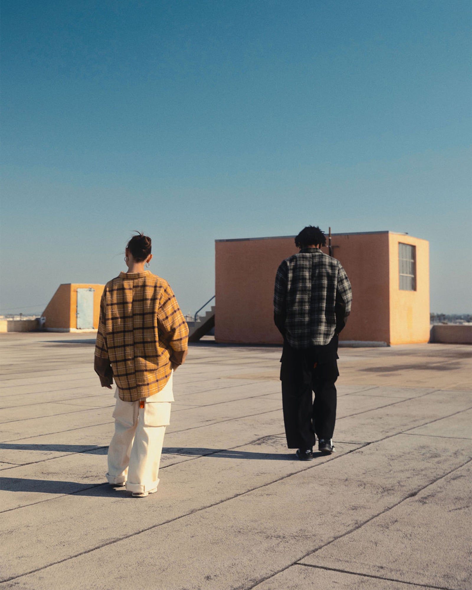 ALWAYS OUT OF STOCK・オールウェイズ アウト オブ ストック - シャツ COMBINATION L/S SHIRT / GREEN