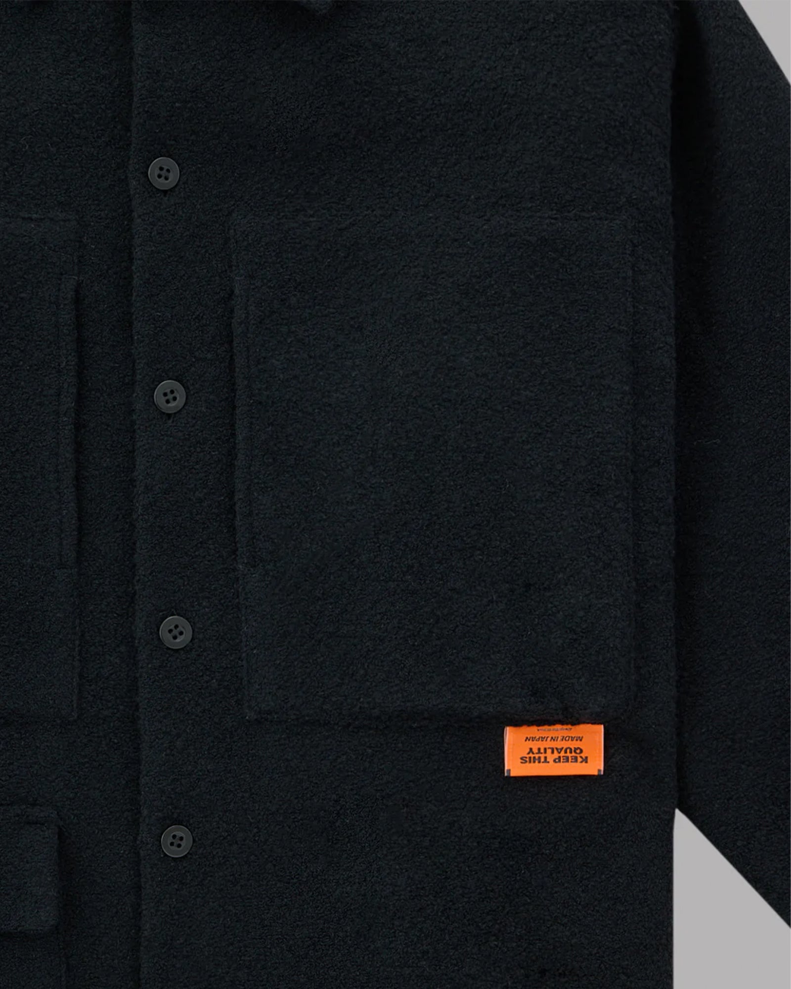 ALWAYS OUT OF STOCK・オールウェイズ アウト オブ ストック - ジャケット TWEED-LIKE UTILITY JACKET / BLACK