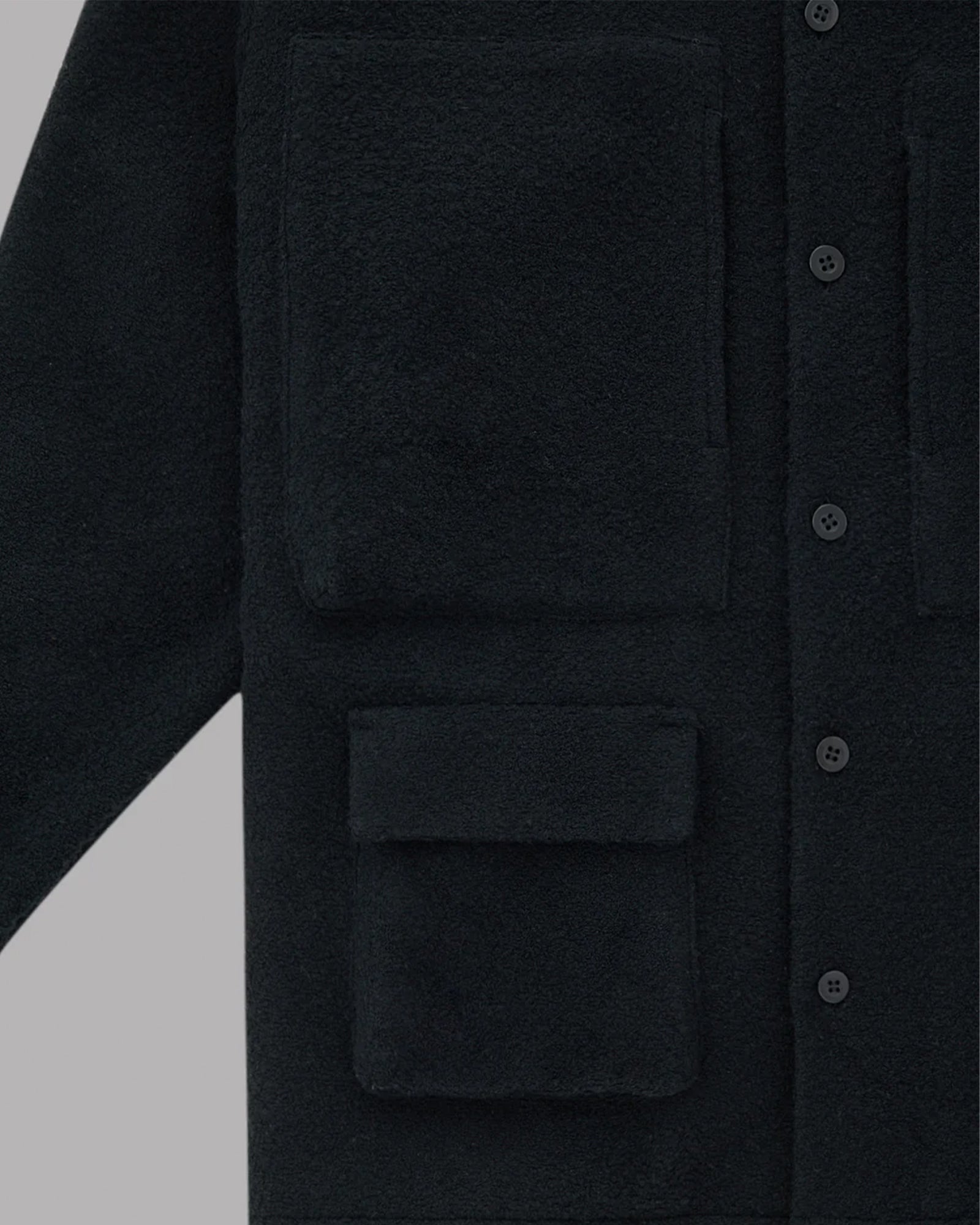 ALWAYS OUT OF STOCK・オールウェイズ アウト オブ ストック - ジャケット TWEED-LIKE UTILITY JACKET / BLACK