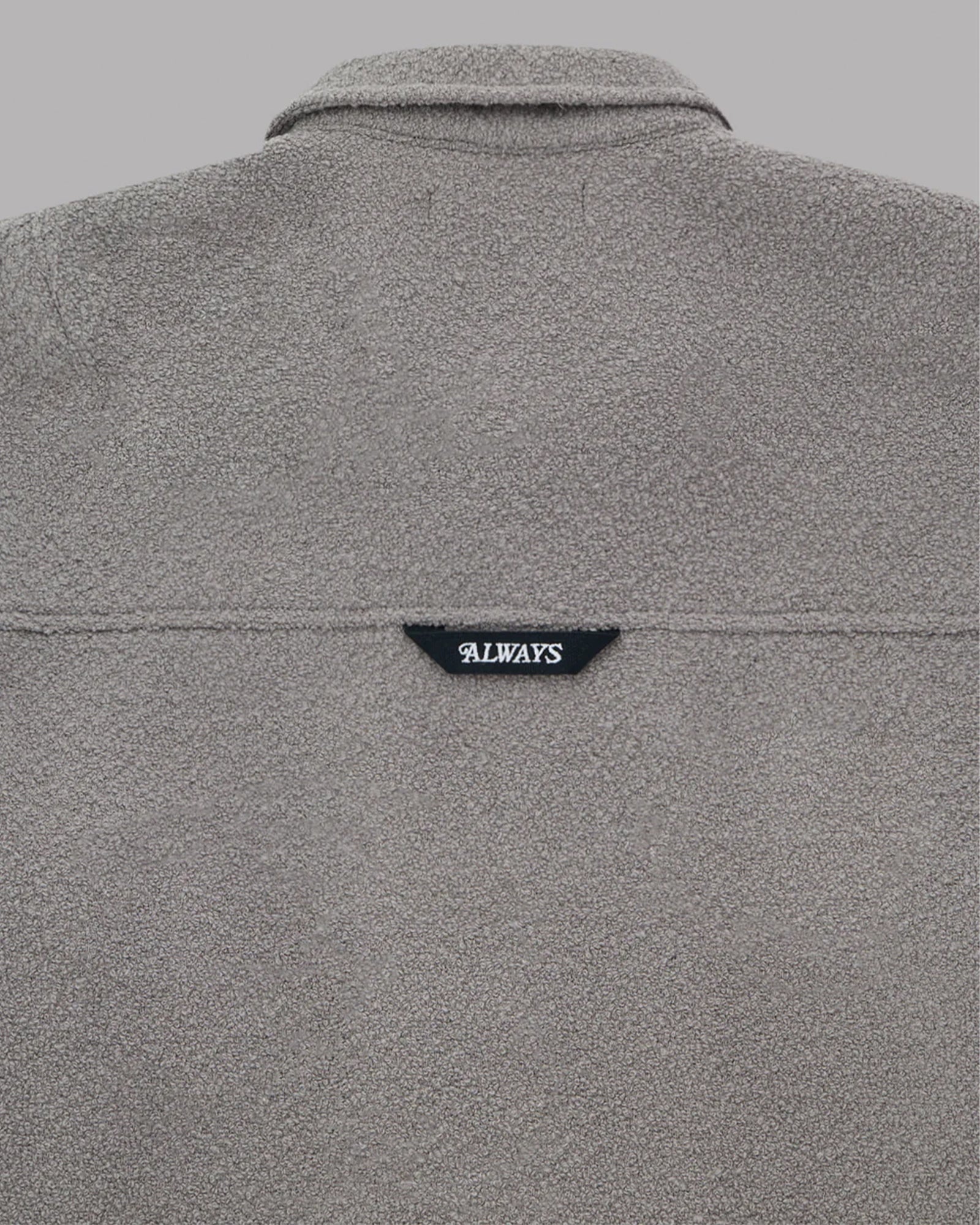 ALWAYS OUT OF STOCK・オールウェイズ アウト オブ ストック - ジャケット TWEED-LIKE UTILITY JACKET / GREY BEIGE