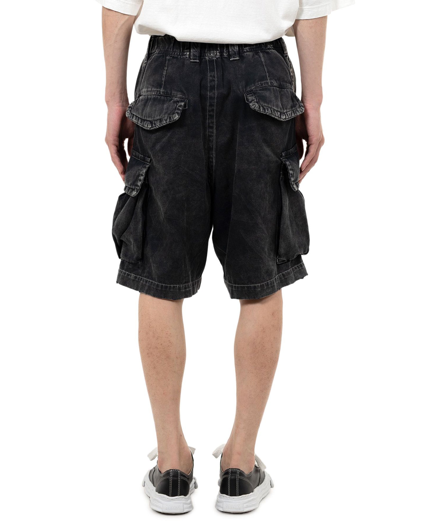 MIHARA YASUHIRO・ミハラヤスヒロ - ハーフ・ショートパンツ AMATEUR SEWN CARGO SHORTS / BLACK