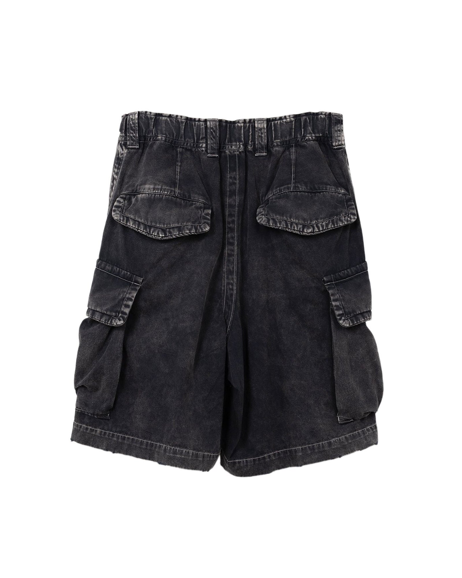 MIHARA YASUHIRO・ミハラヤスヒロ - ハーフ・ショートパンツ AMATEUR SEWN CARGO SHORTS / BLACK