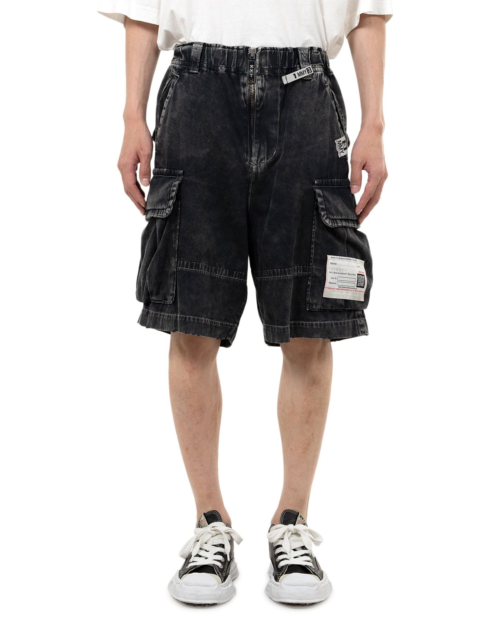 MIHARA YASUHIRO・ミハラヤスヒロ - ハーフ・ショートパンツ AMATEUR SEWN CARGO SHORTS / BLACK