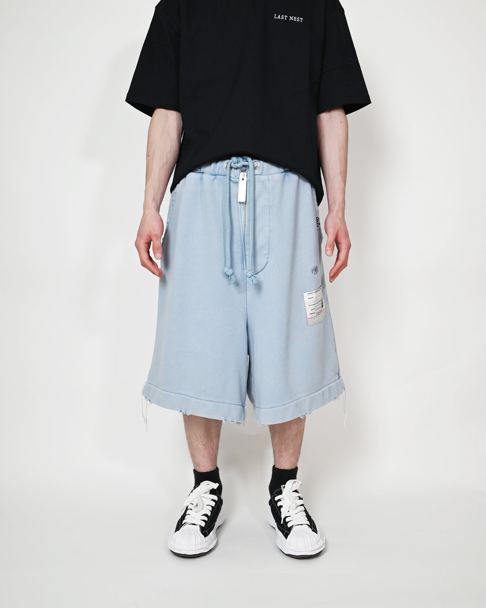 MIHARA YASUHIRO・ミハラヤスヒロ - ハーフ・ショートパンツ AMATEUR SEWN SHORTS / BLUE