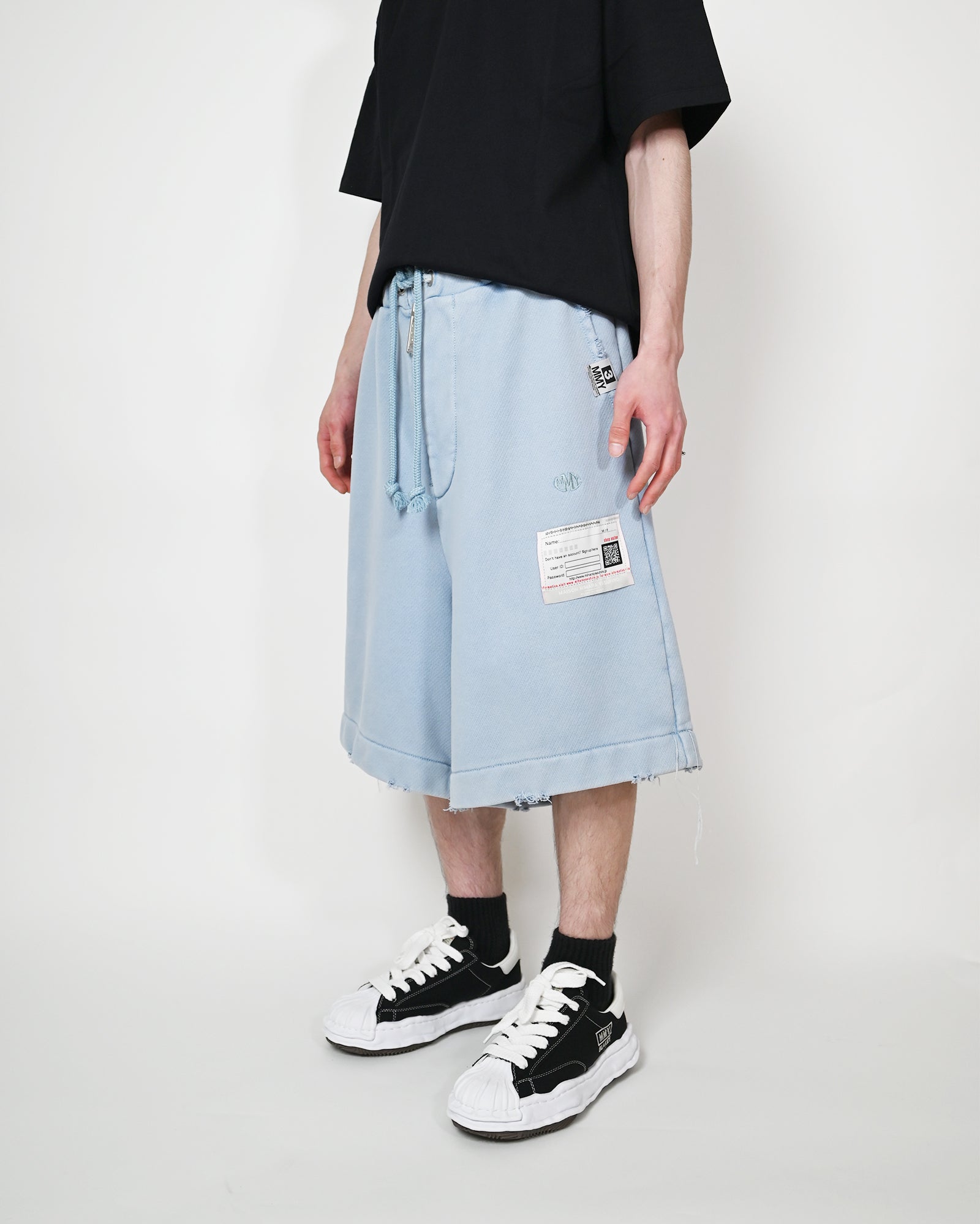 MIHARA YASUHIRO・ミハラヤスヒロ - ハーフ・ショートパンツ AMATEUR SEWN SHORTS / BLUE
