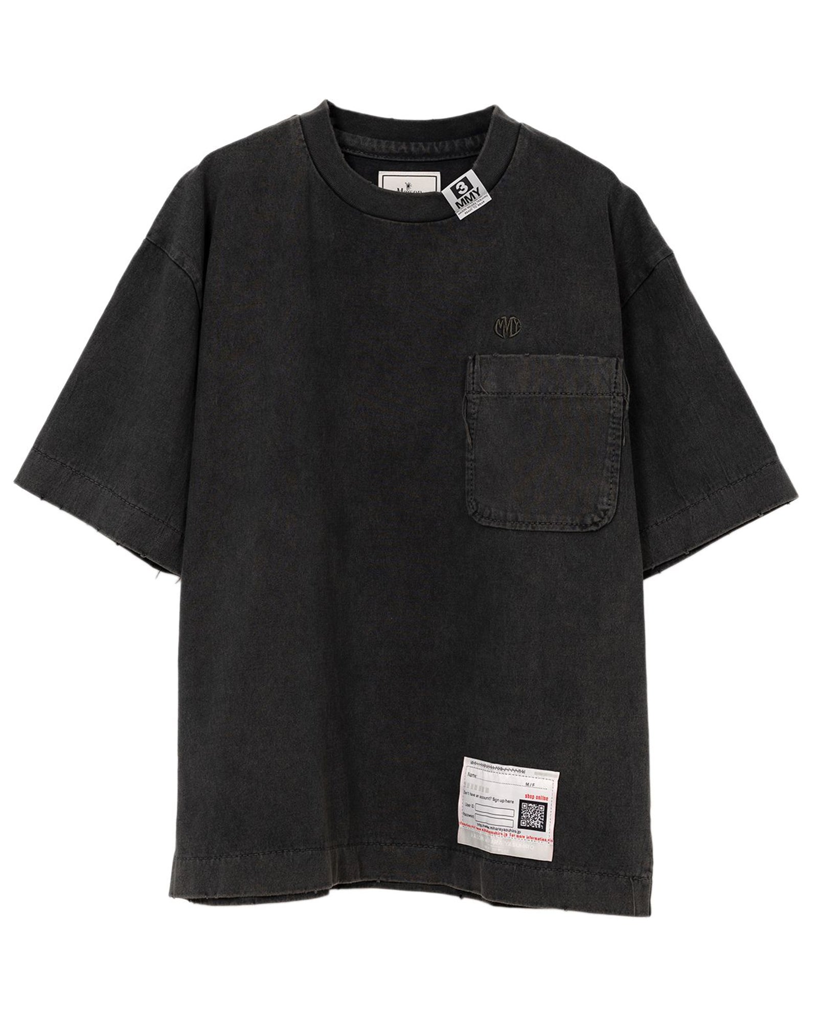 AMATEUR SEWN TEE / BLACK