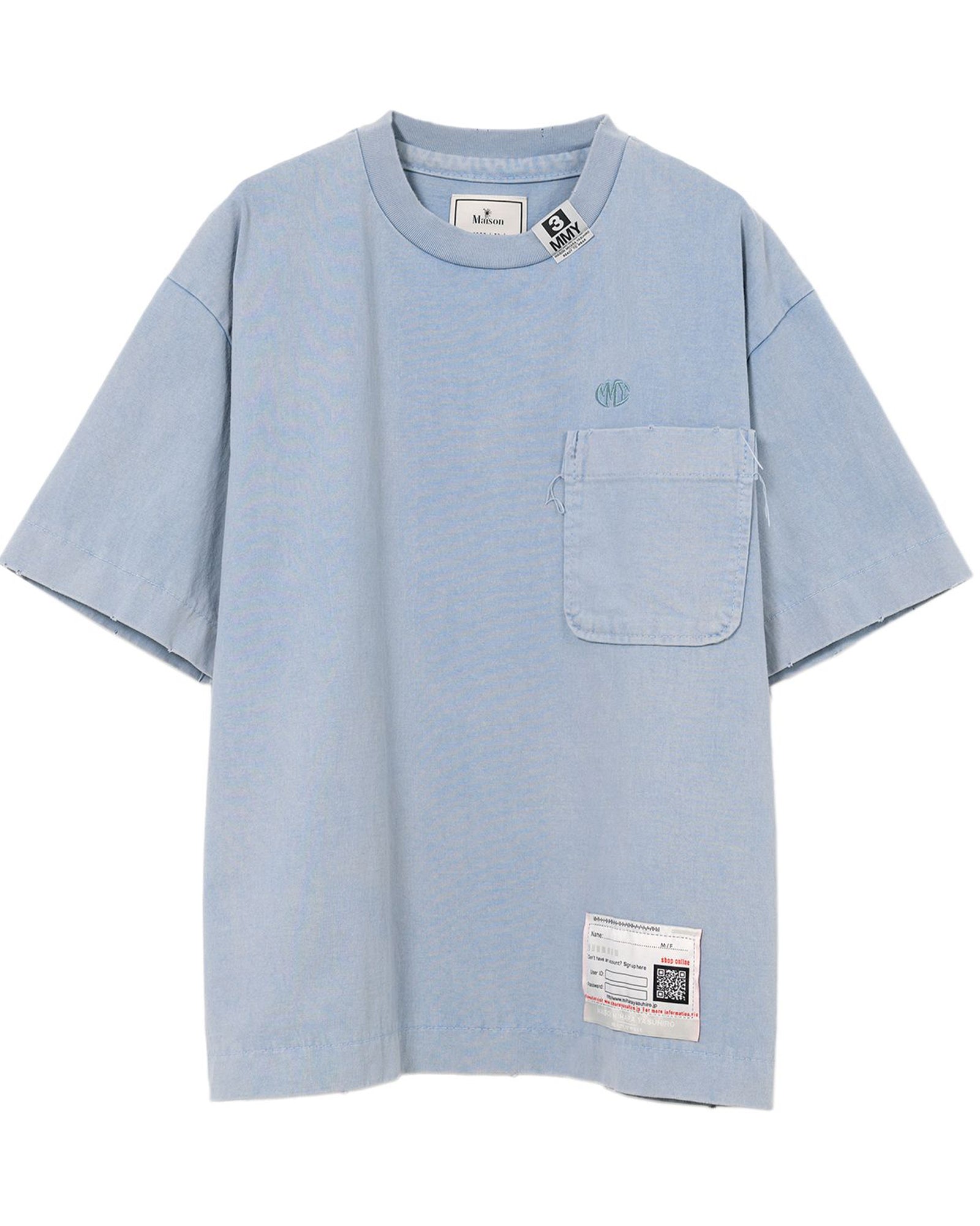 AMATEUR SEWN TEE / BLUE
