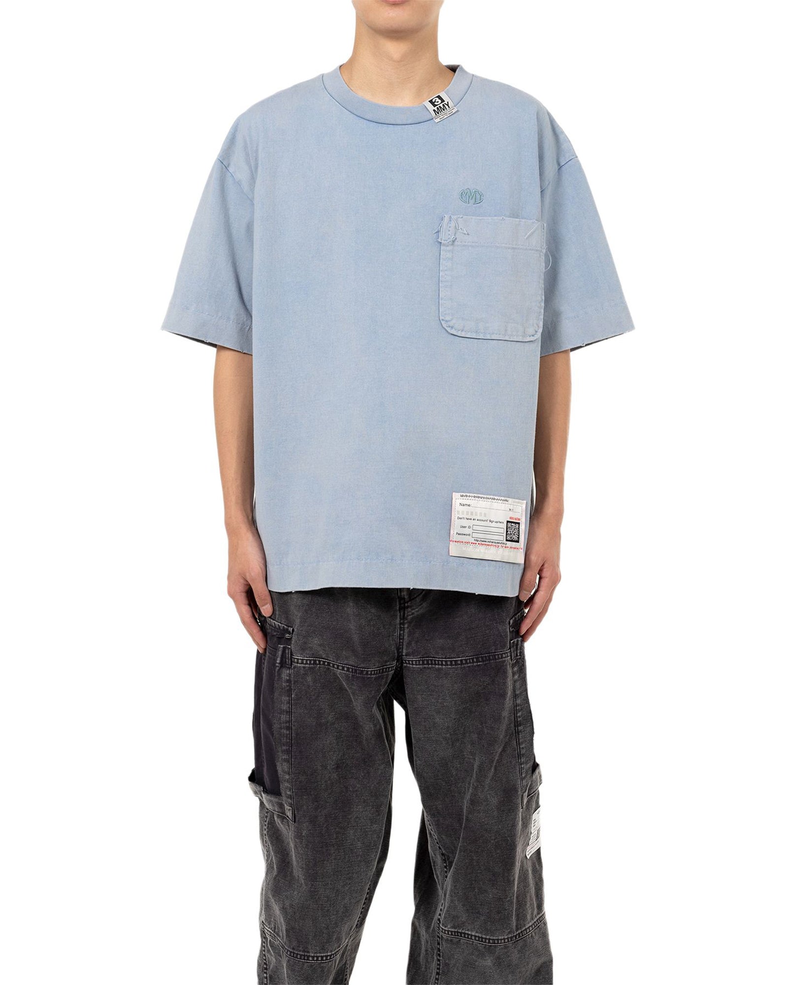 MIHARA YASUHIRO・ミハラヤスヒロ - Tシャツ・カットソー AMATEUR SEWN TEE / BLUE