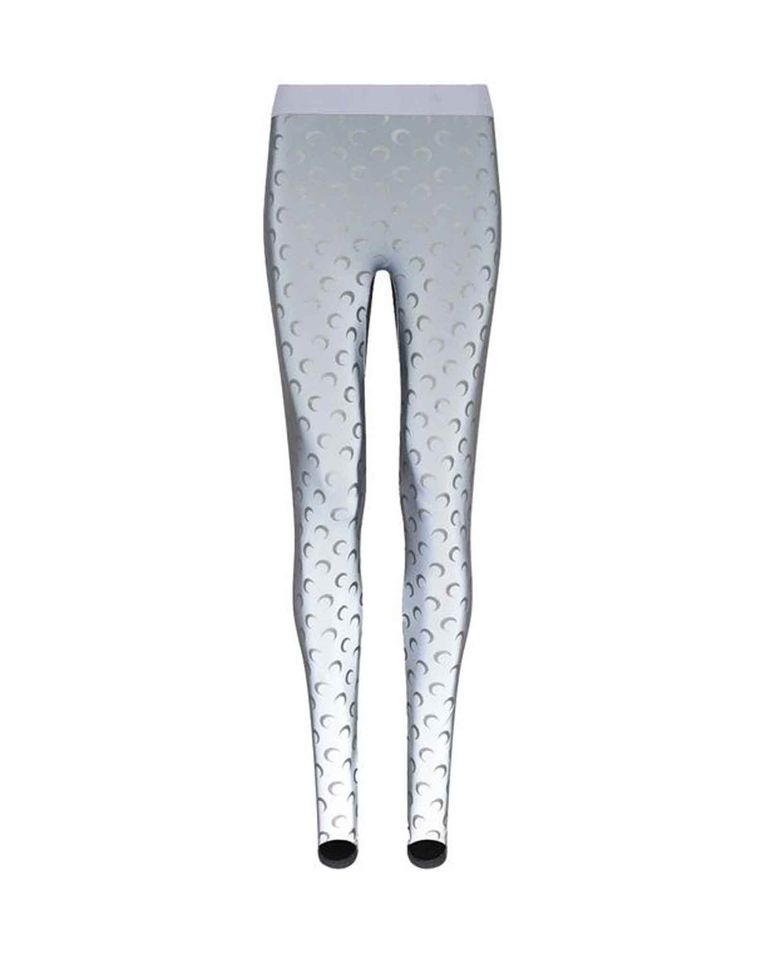 AOM REFLECTIVE JERSEY LEGGINGS / SILVER