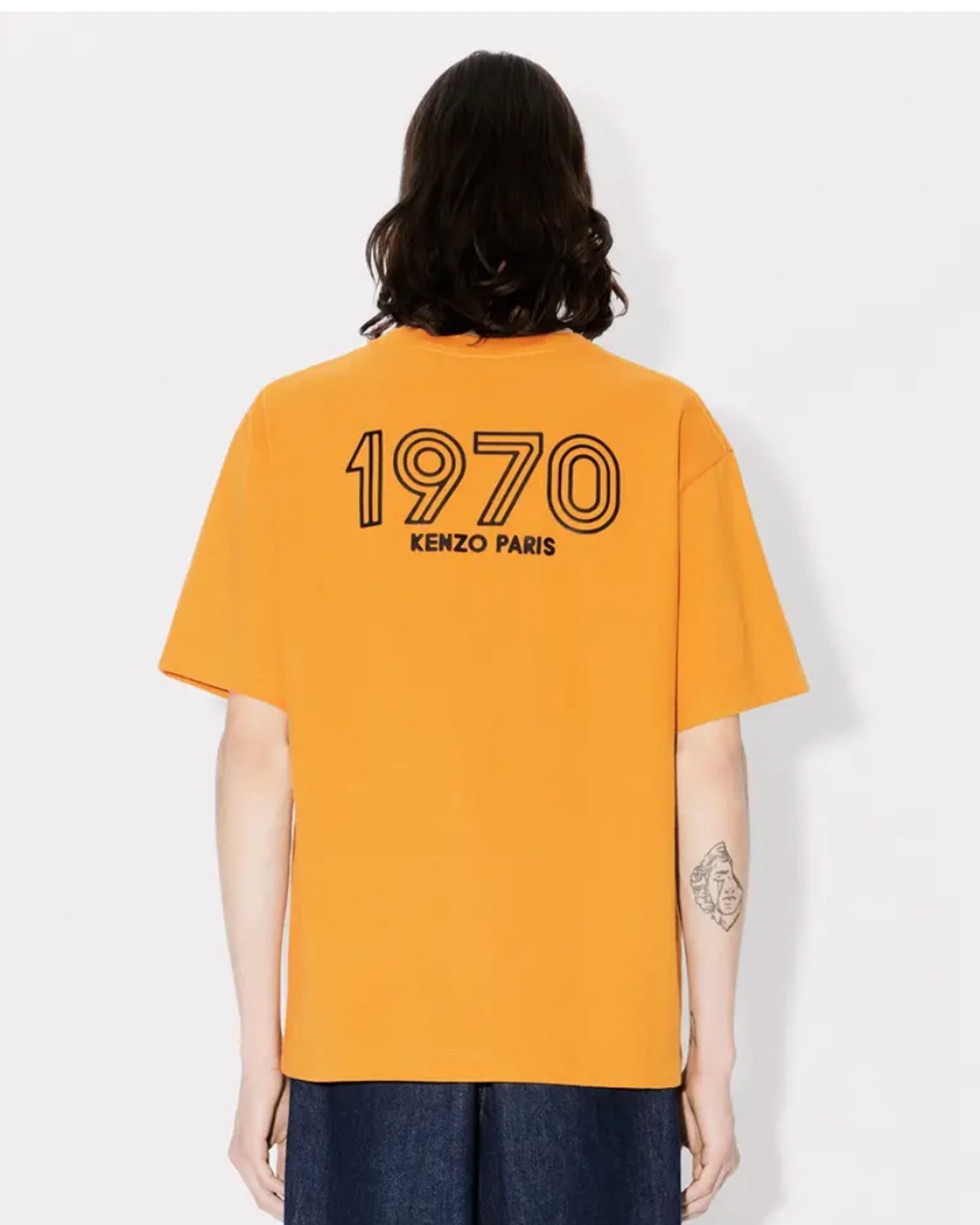 KENZO・Kenzo -  ARCHIVE 1970 OVERSIZE T-SHIRT / MEDIUM ORANGE
