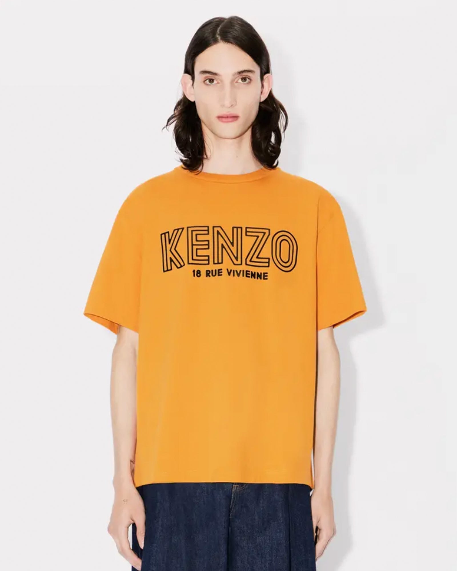 KENZO・Kenzo -  ARCHIVE 1970 OVERSIZE T-SHIRT / MEDIUM ORANGE