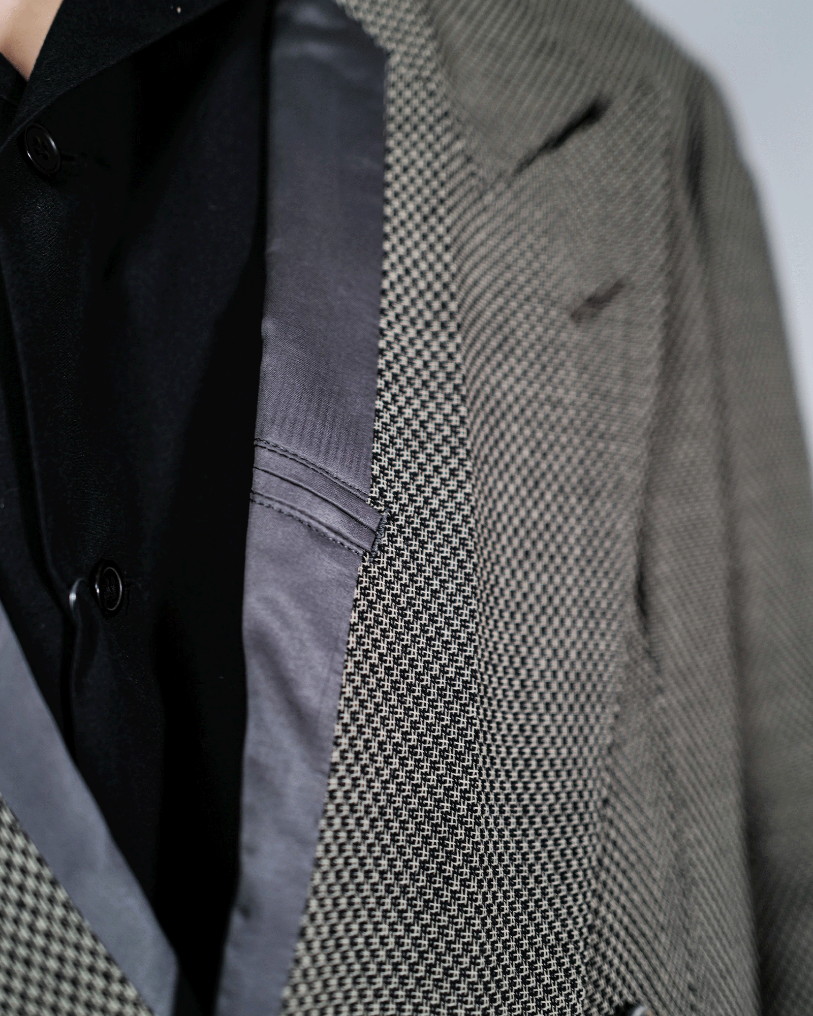 SOSHIOTSUKI・ソウシオオツキ - ジャケット INSIDE LAPEL JACKET /  DOBBY GREY