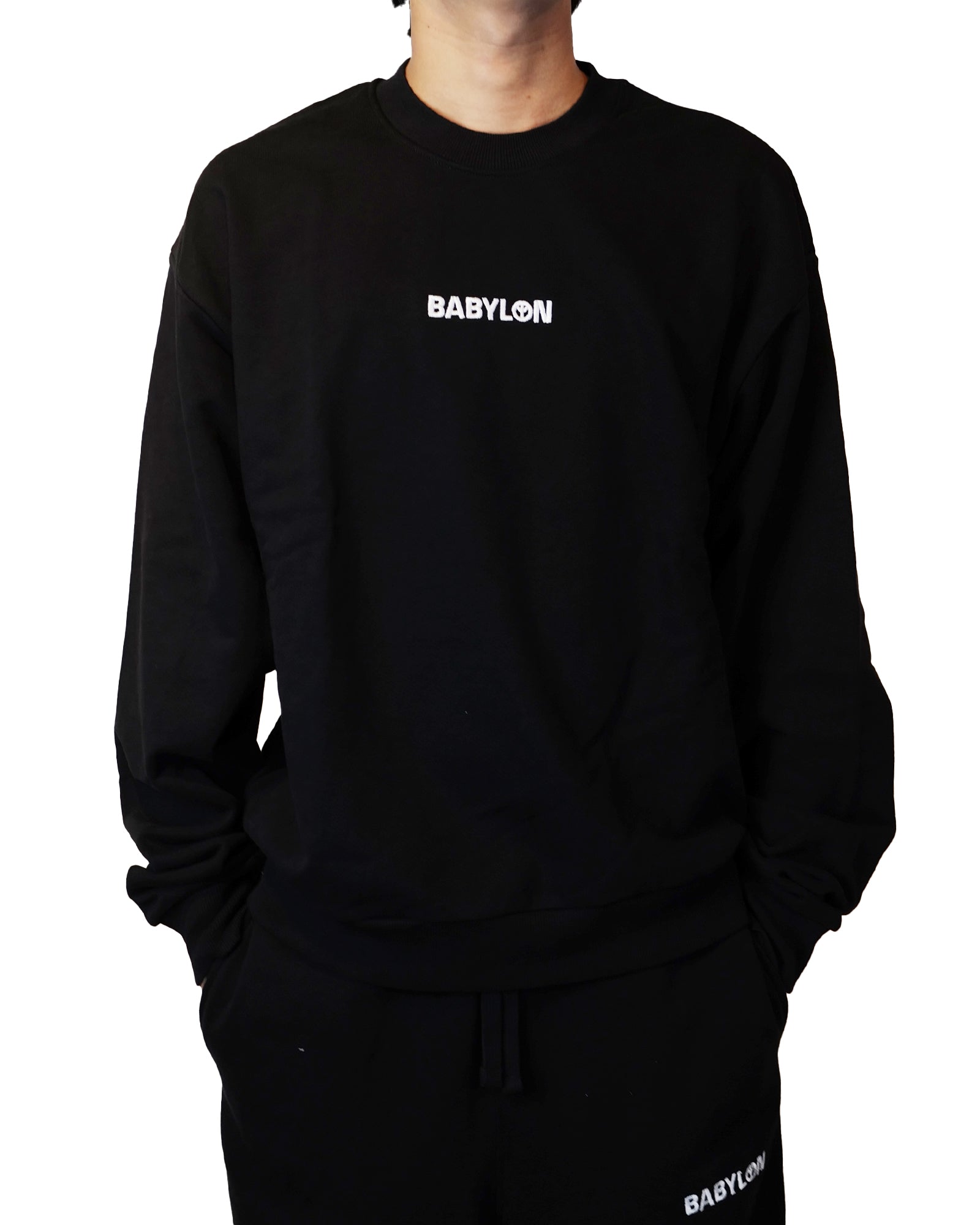 BABYLON LA・バビロンエルエー - スウェット BB CREWNECK SWEAT / BLACK