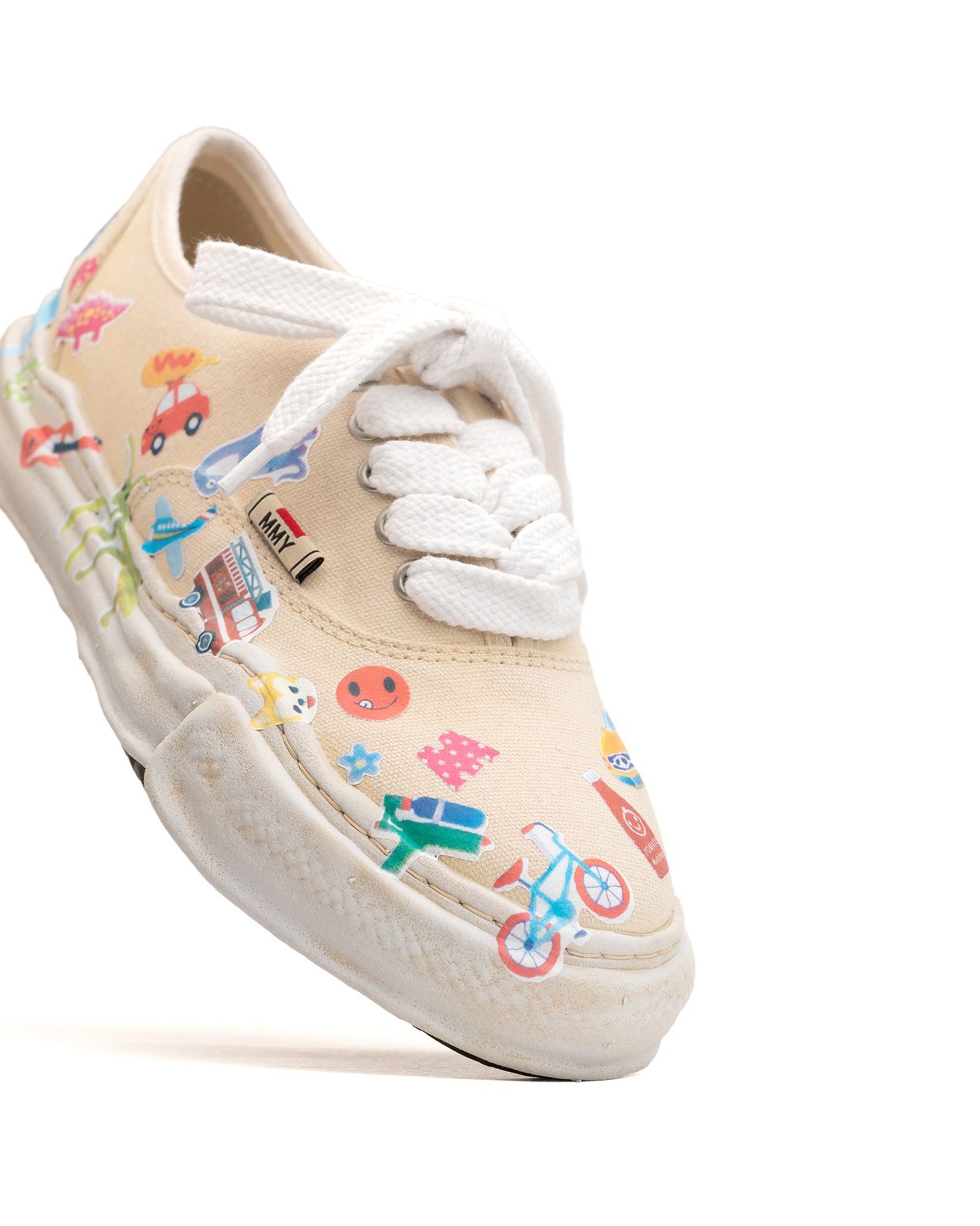 MIHARA YASUHIRO・ミハラヤスヒロ - ローカットスニーカー BAKER STICKER LOW / WHITE