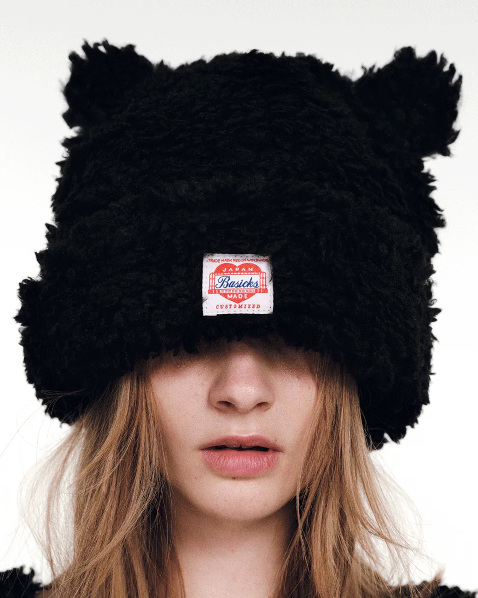 BASICKS・ベイシックス - ニットキャップ・ビーニー BEAR BEANIE / BLACK