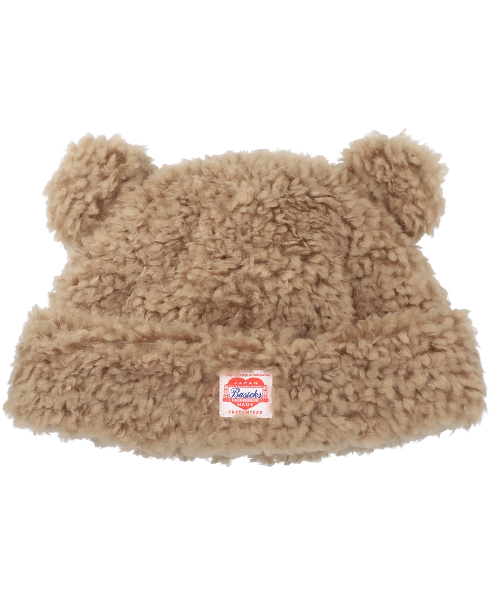 BASICKS・ベイシックス - ニットキャップ・ビーニー BEAR BEANIE / BROWN
