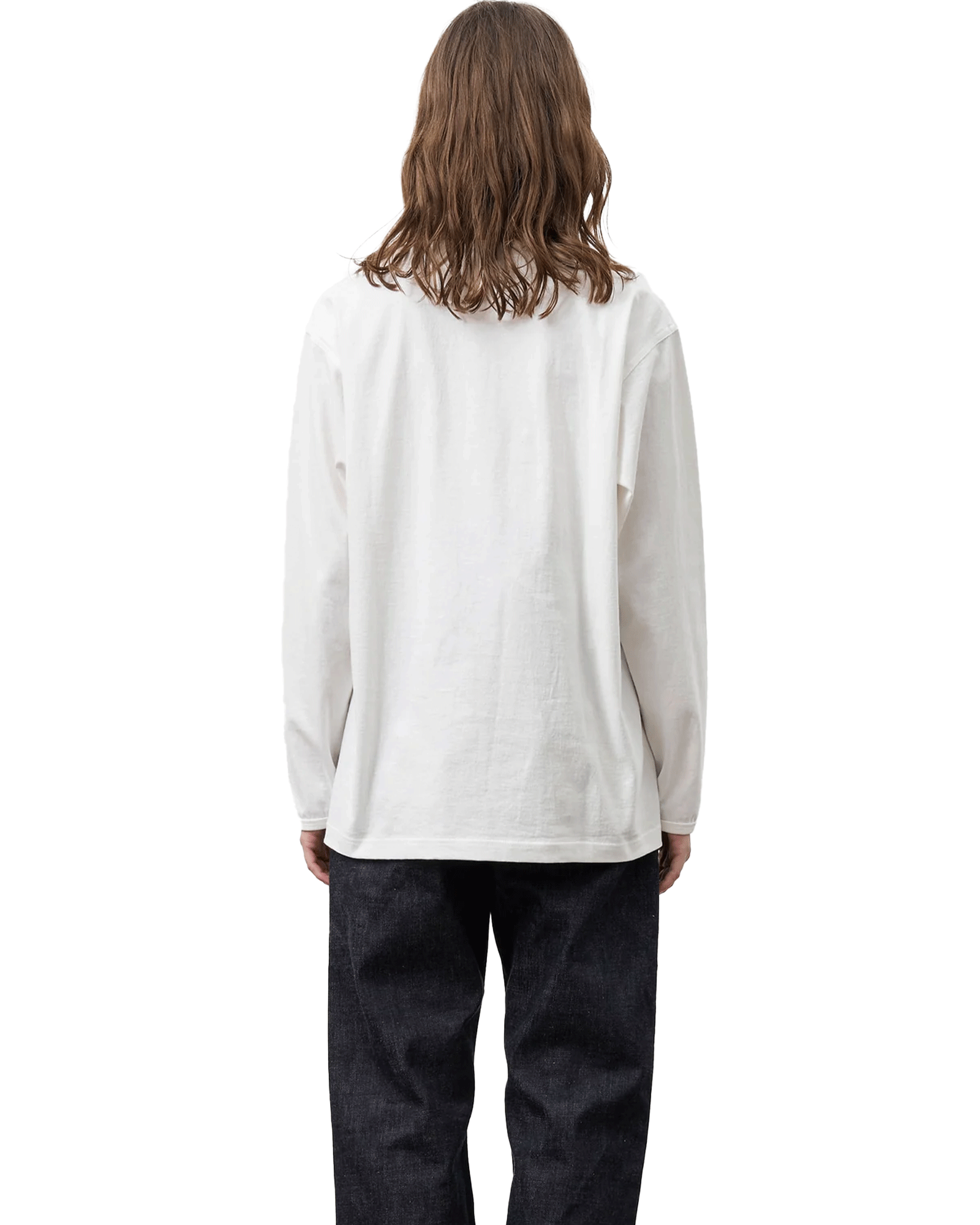 BIG YANK・ - L/S Tシャツ HENRY NECK L/S TEE
/ WHITE