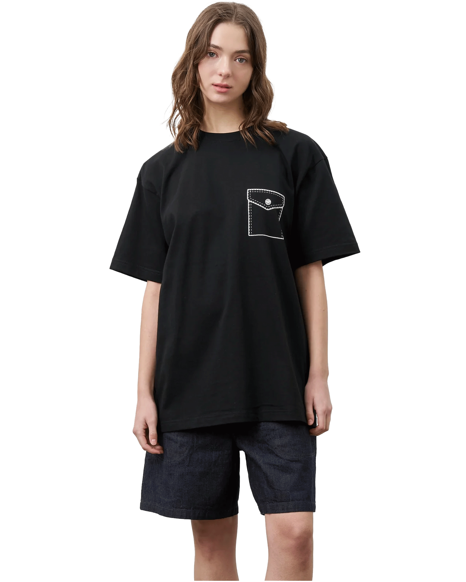 BIG YANK・ - Tシャツ・カットソー Y1935 FAKE POCKET TEE
/ BLACK