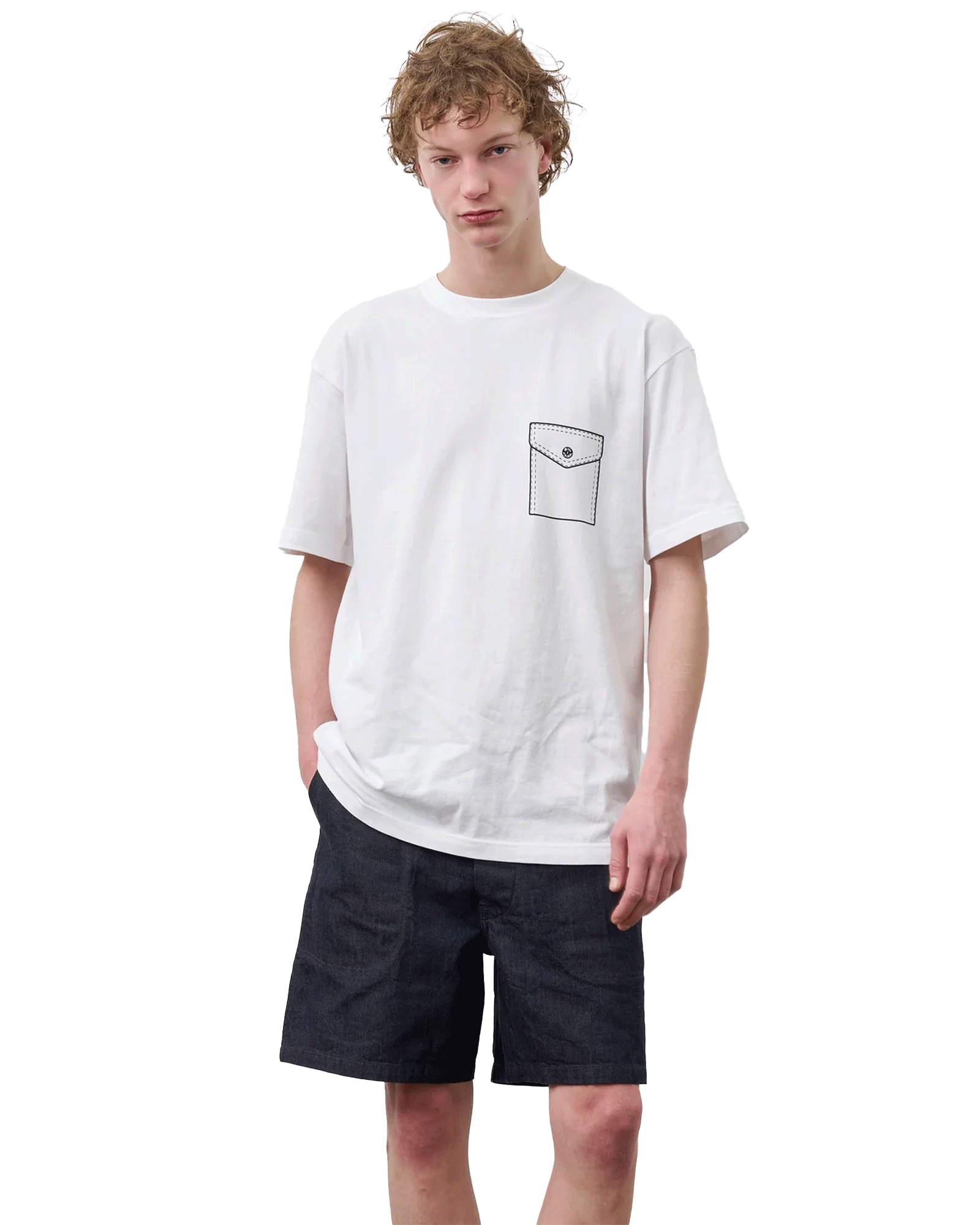 BIG YANK・ -  Y1935 FAKE POCKET TEE
/ WHITE