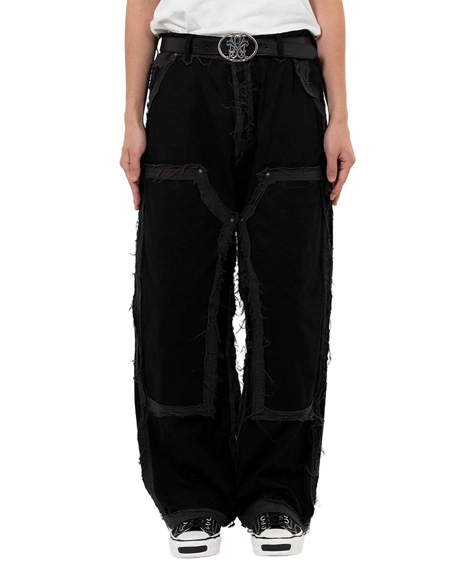 KAMIYA・カミヤ - デニムパンツ BLACKMEANS × KAMIYA DECONSTRUCTED PAINTER PANTS / BLACK